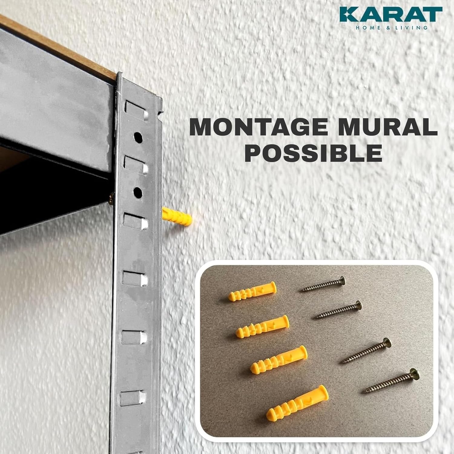 2 X Rayonnages pour charges lourdes, 200 x 100 x 50 cm, Galvanisé, Capacité de charge max :&nbsp; 875 kg - 7