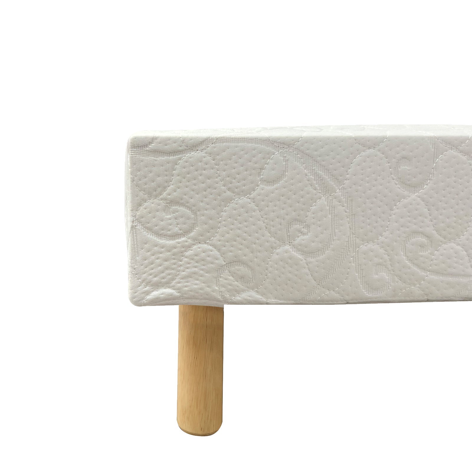 TEENO Sommier à lattes 140 x 190 cm, 9 pieds, 2 x 14 lattes, gris - 7