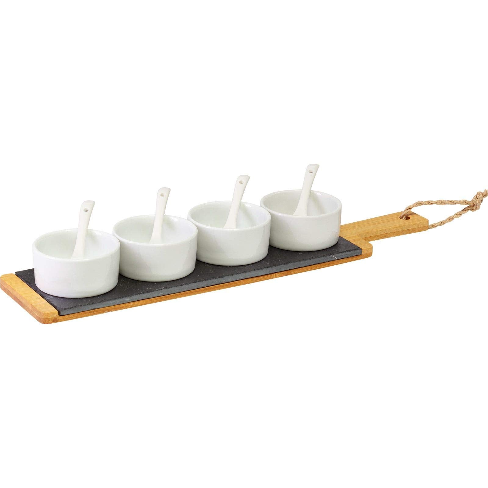 TG. 58165) Kesper 58165 Set Portauova, 4 Pezzi, Bambù - NUOVO - 7