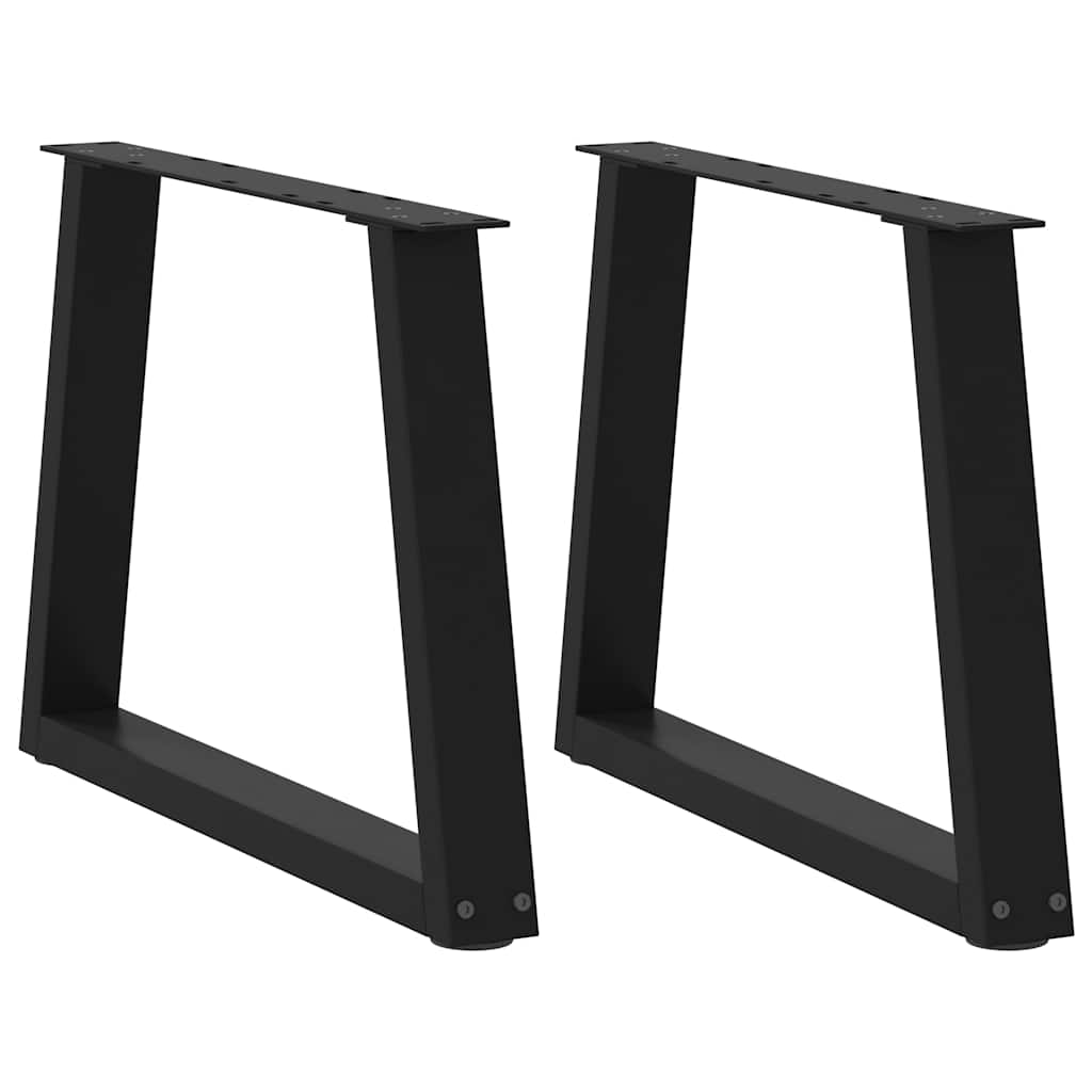 Nogi do stolika kawowego w kształcie litery V 2 szt. Czarne 70x(42-43,3) cm Stalowe vidaXL