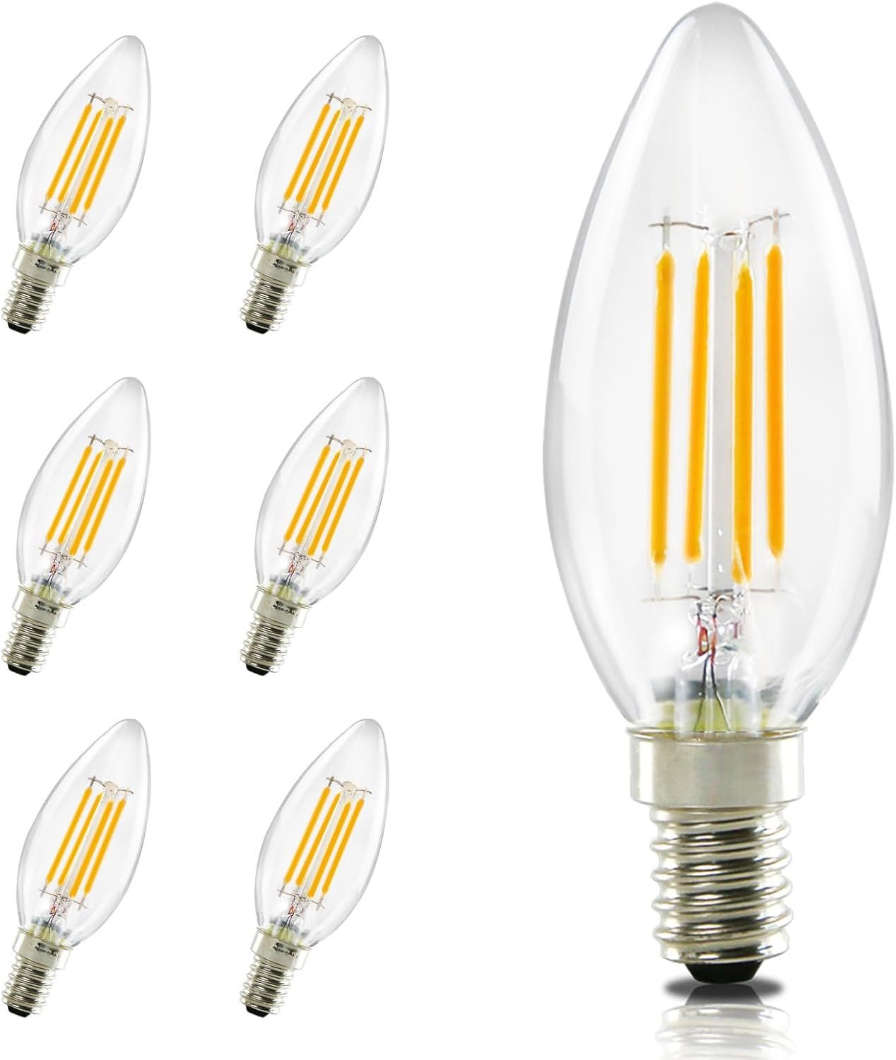 Ampoule LED OSRAM Bougie E14 7,5W - Blanc Chaud 2700K - Équivalent 60W - 15000 Heures - IP20