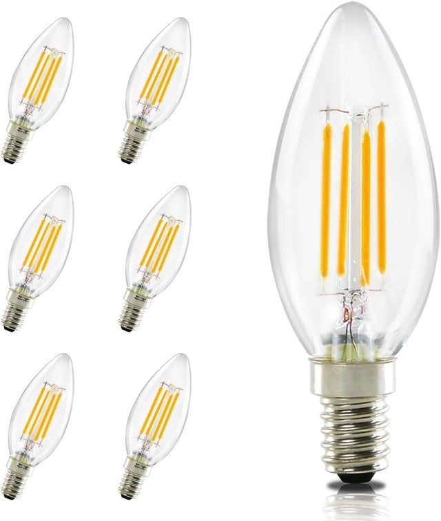 NETTLIFE Żarówka LED E14 Ciepła biel 6szt. 4W Lampa z żarnikiem Vintage 2700K