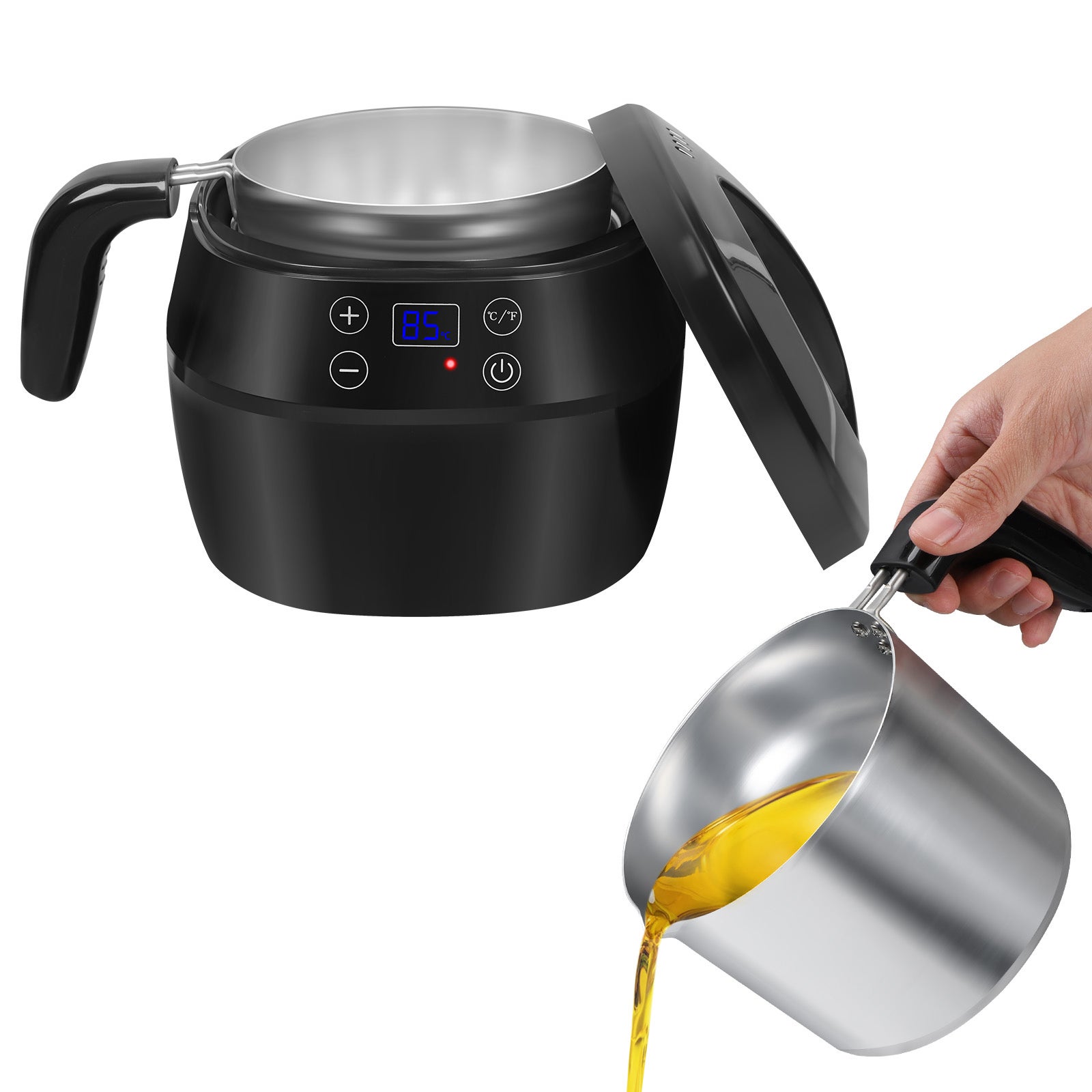 Leroy Merlin Calentador de cera inteligente multifuncional para depilación, máquina de terapia de cera indolora para depilación 