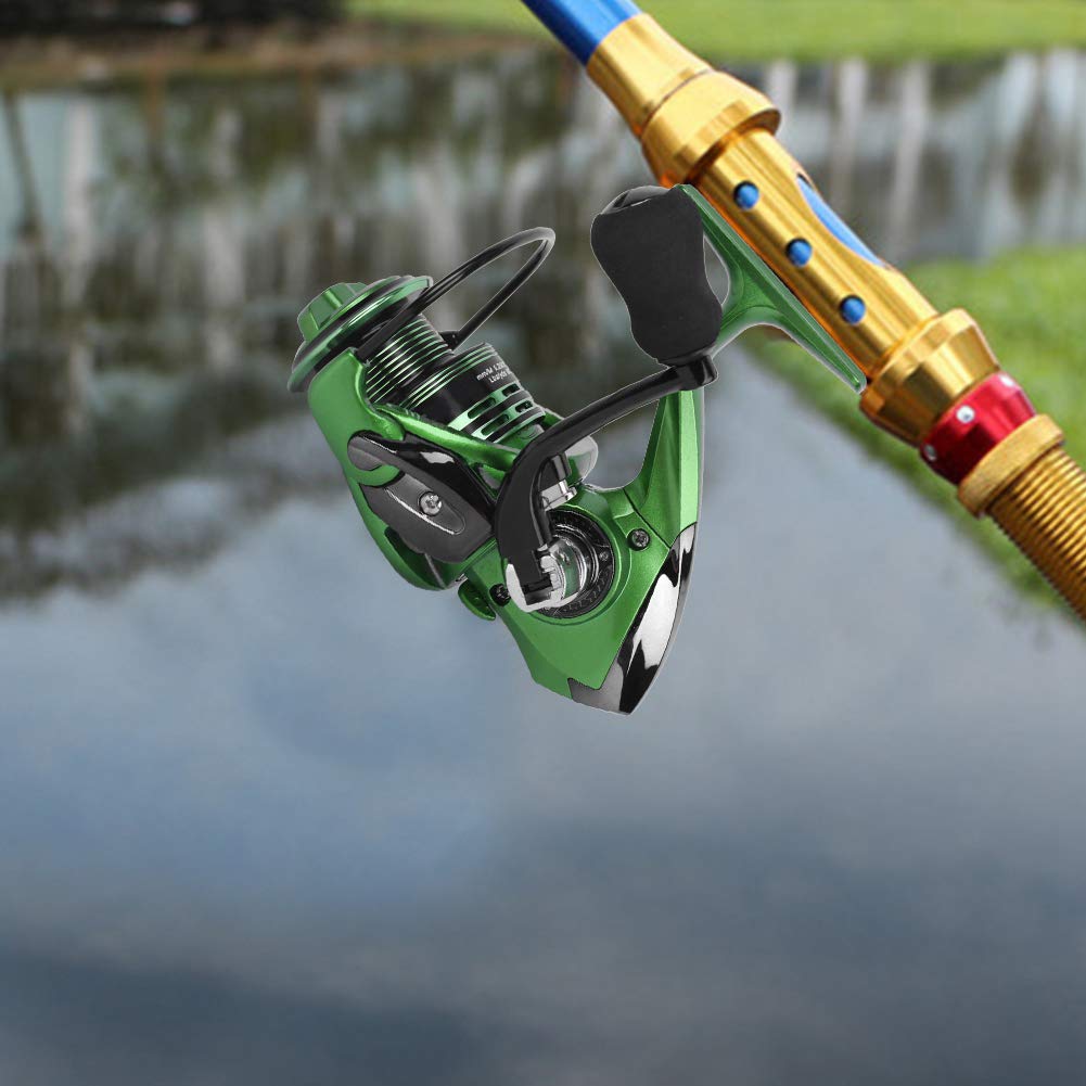 Cuscinetti in lega di alluminio 13 + 1 intercambiabili Mulinello per mano sinistra/destra Tiro lungo Ruota da pesca in mare Accessorio per attrezzatur - 4