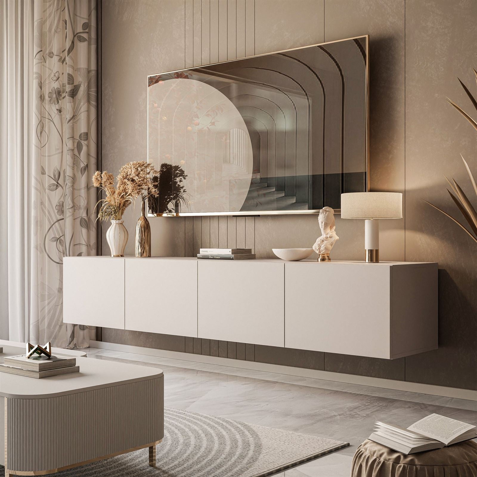 Meuble TV suspendu COLGANTE Kaszmir 200 cm - 3