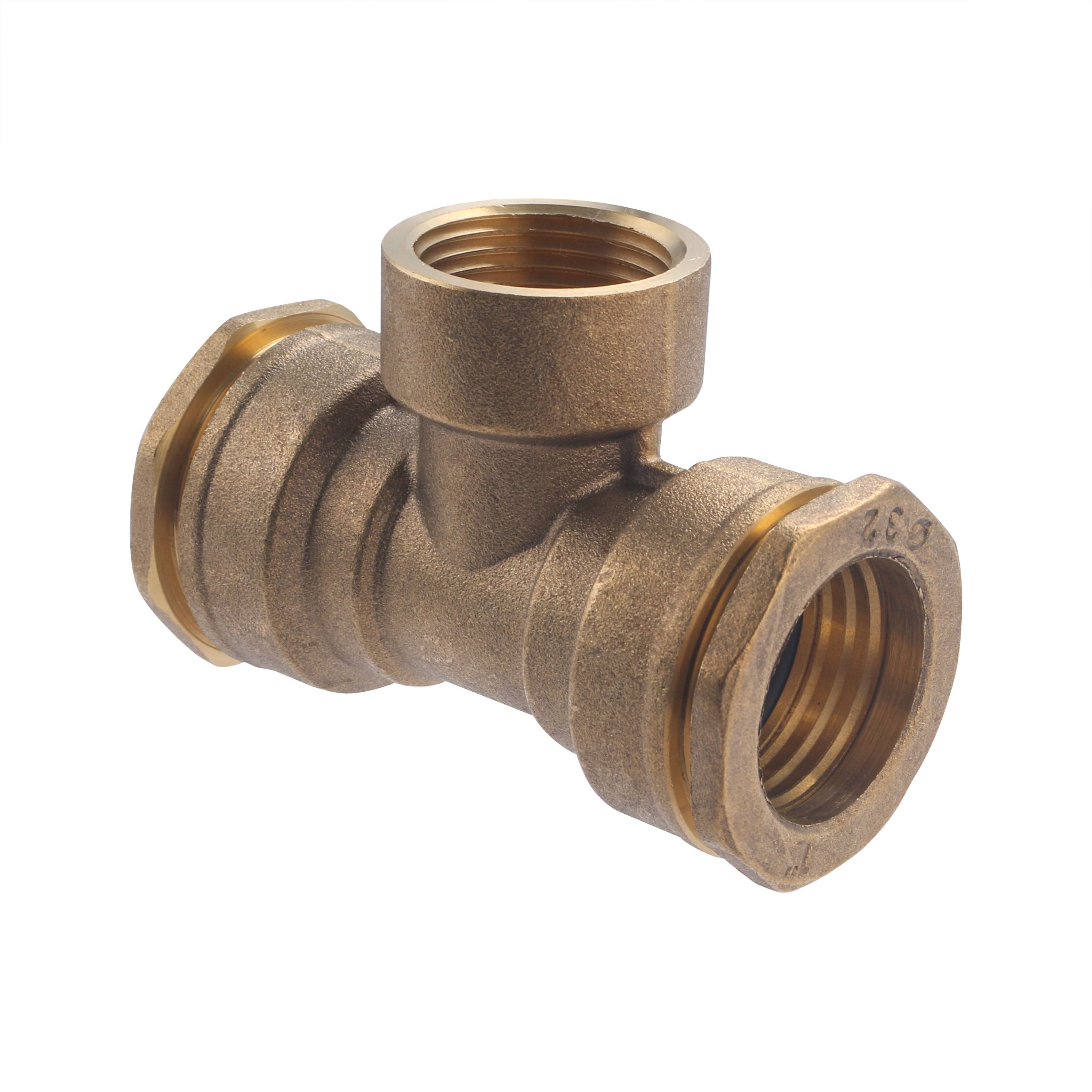 Raccord PE Laiton Té Ø32 - Femelle au centre 26x34 (1') NOYON & THIEBAULT - 2