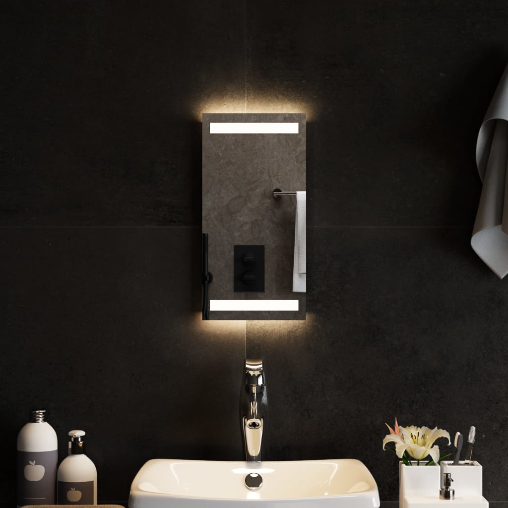 Lustro łazienkowe z LED, 20x40 cm vidaXL