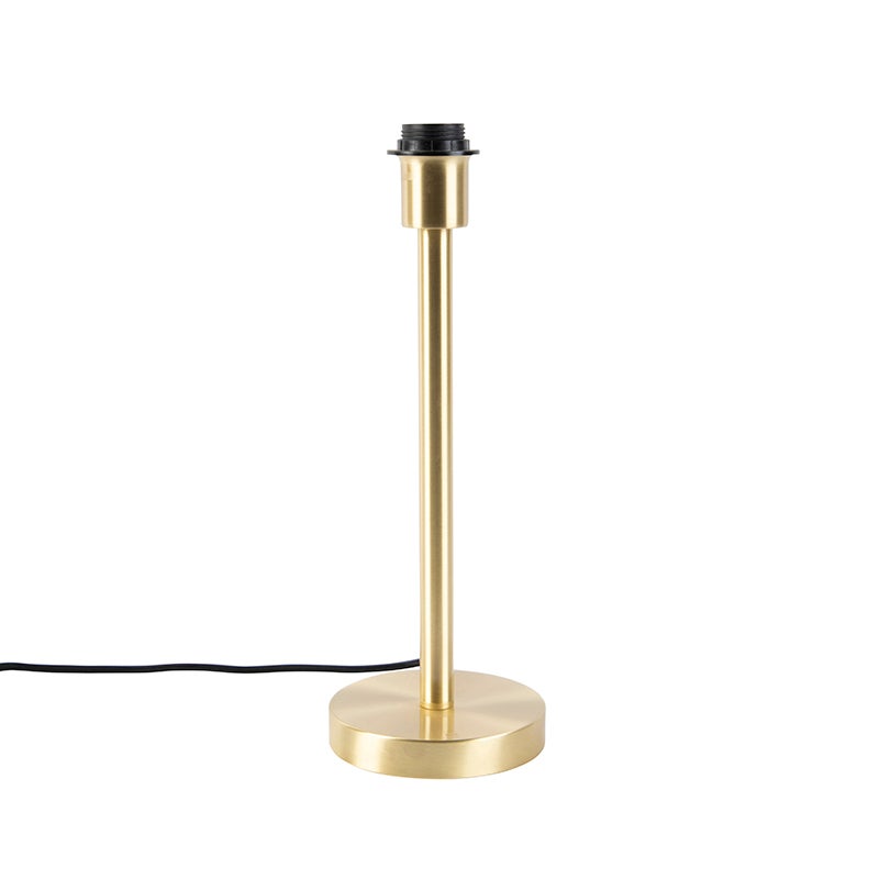 Qazqa classic-antique lampa stołowa bez klosza - Simplo - złoty/mosiężny, okrągły, max. 40w, e27, 39.5cm, IP20 oświetlenie