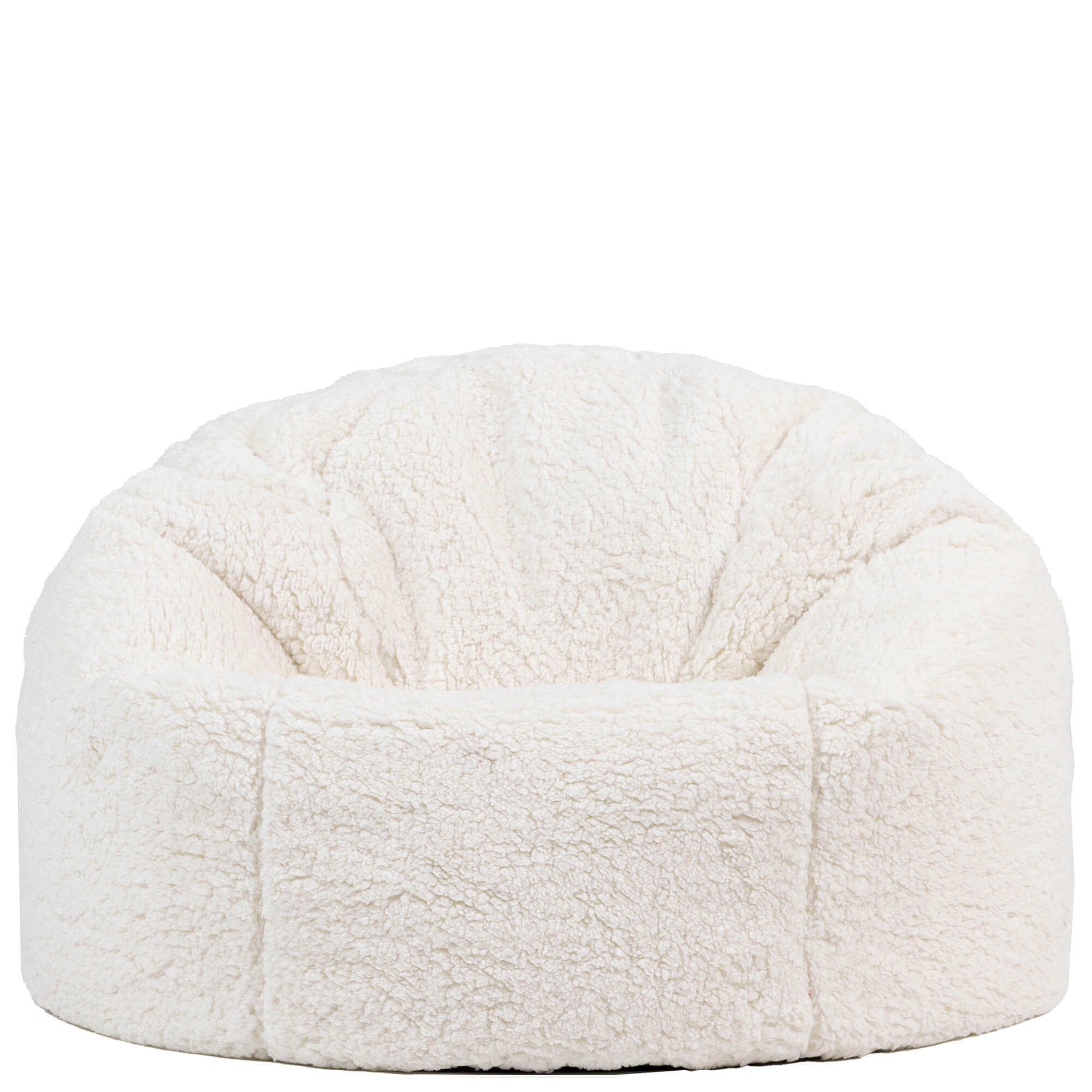 Pouf fauteuil classique large enfant Icon en polaire crème, chambre, salon, 80x80cm Oeko-Tex® - 3