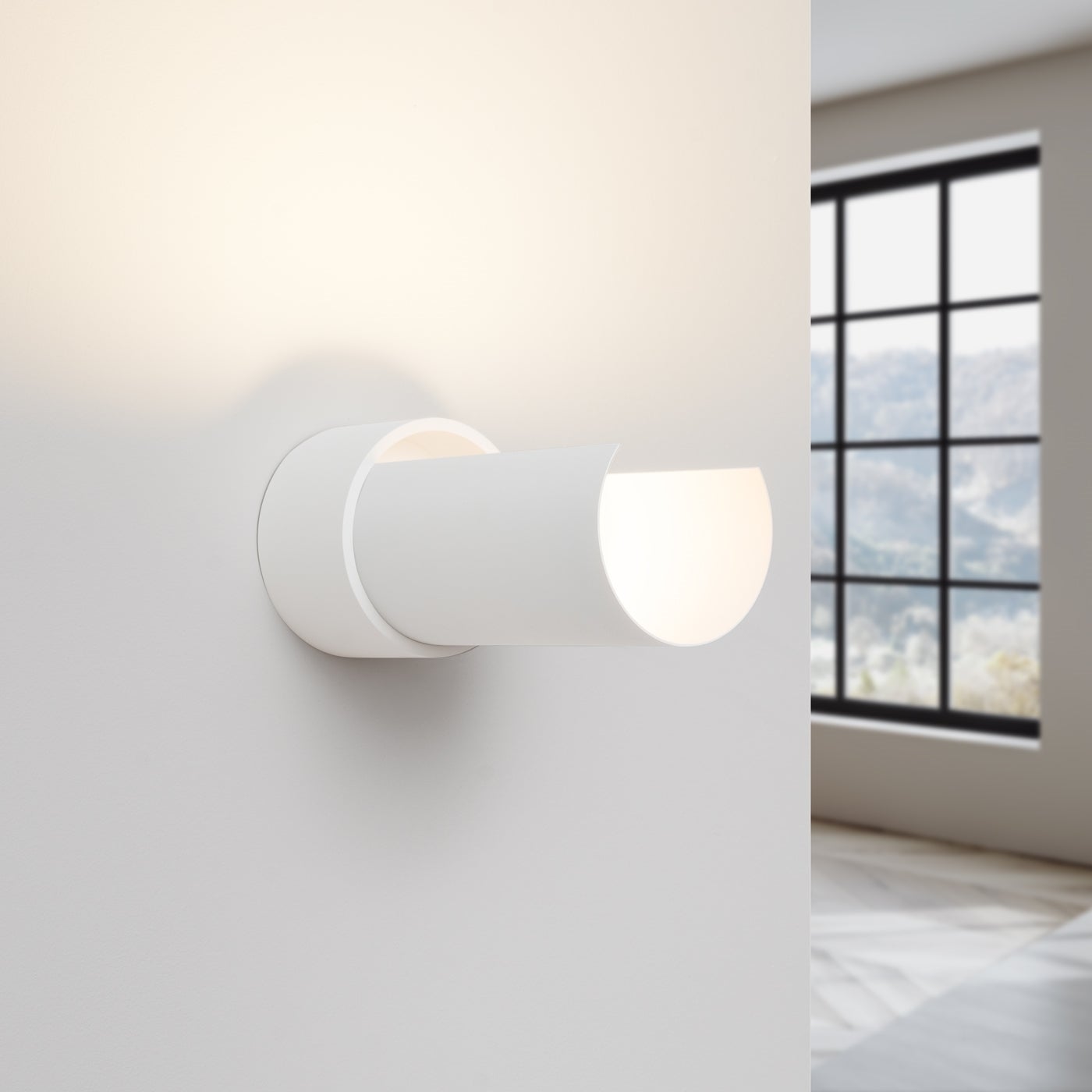 Kinkiet TOROW biały LED 3000K - 10x10x21cm Sollux