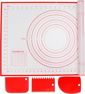 Tappetino da Forno in Silicone Antiaderente, Foglio da Forno per Macaron/ Biscotti/ Pane - Carta