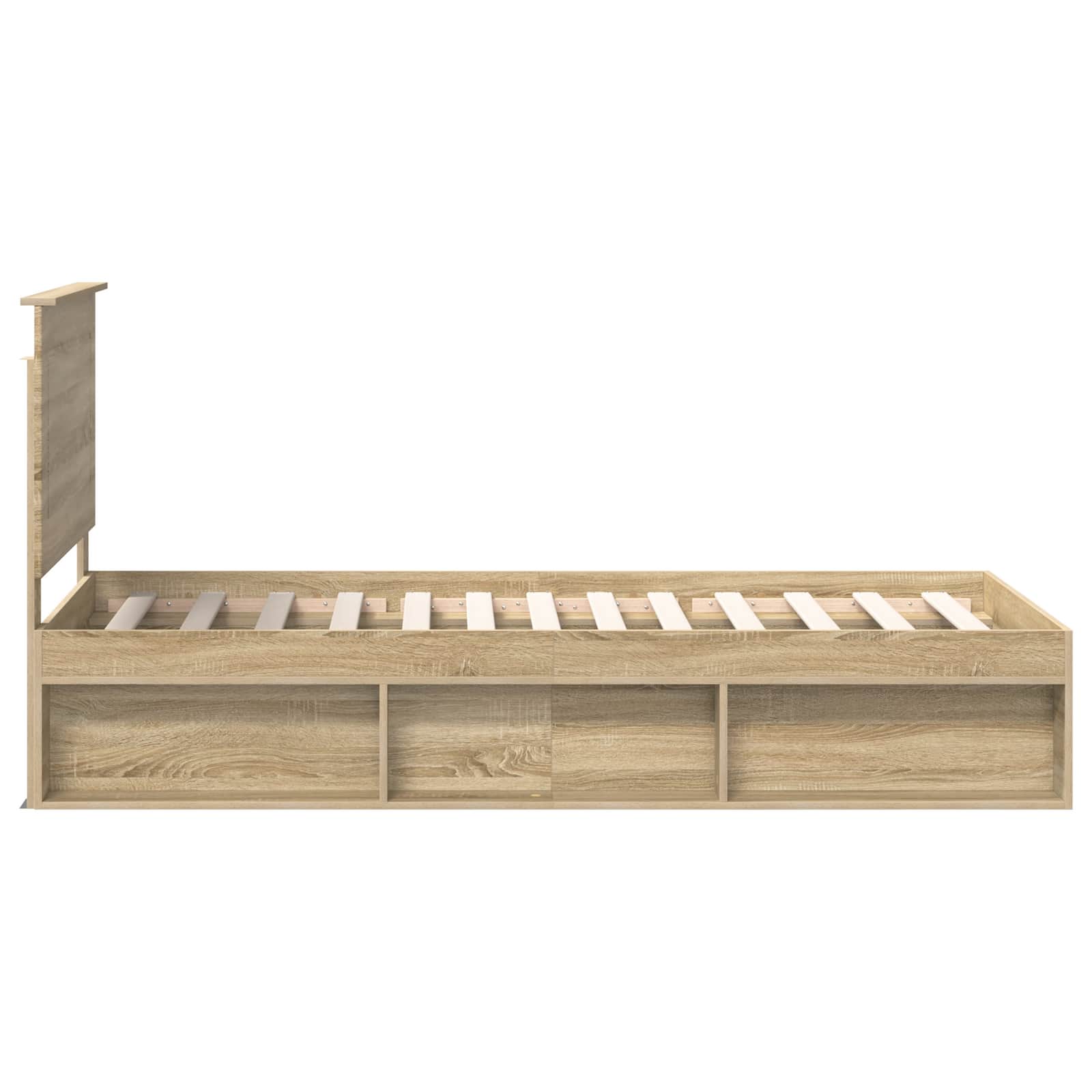 Cadre de lit 100 x 200 cm en bois de pin massif - 8