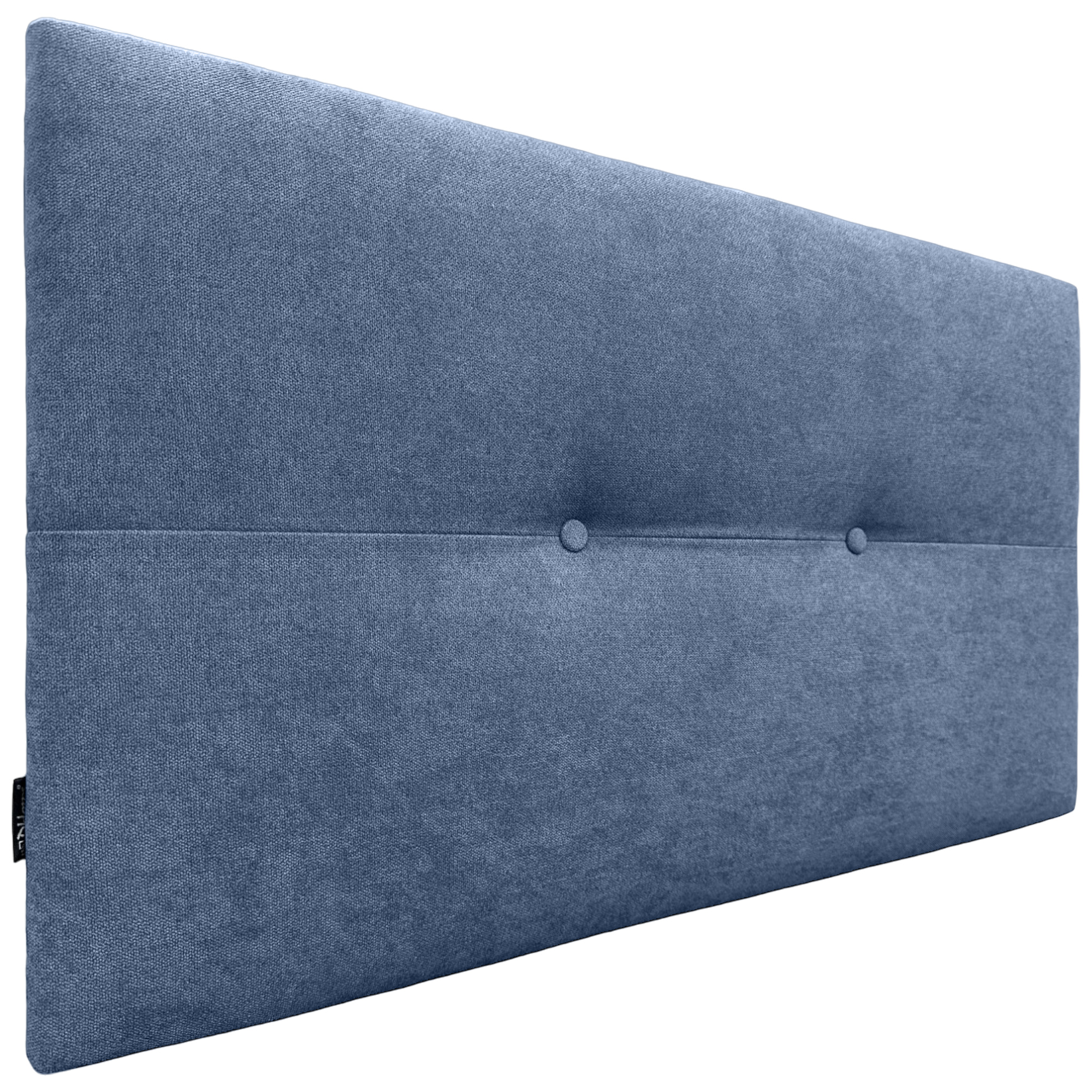 Dhome cabecero de tela aqualine con botones 95x50cm camas 90 - azul