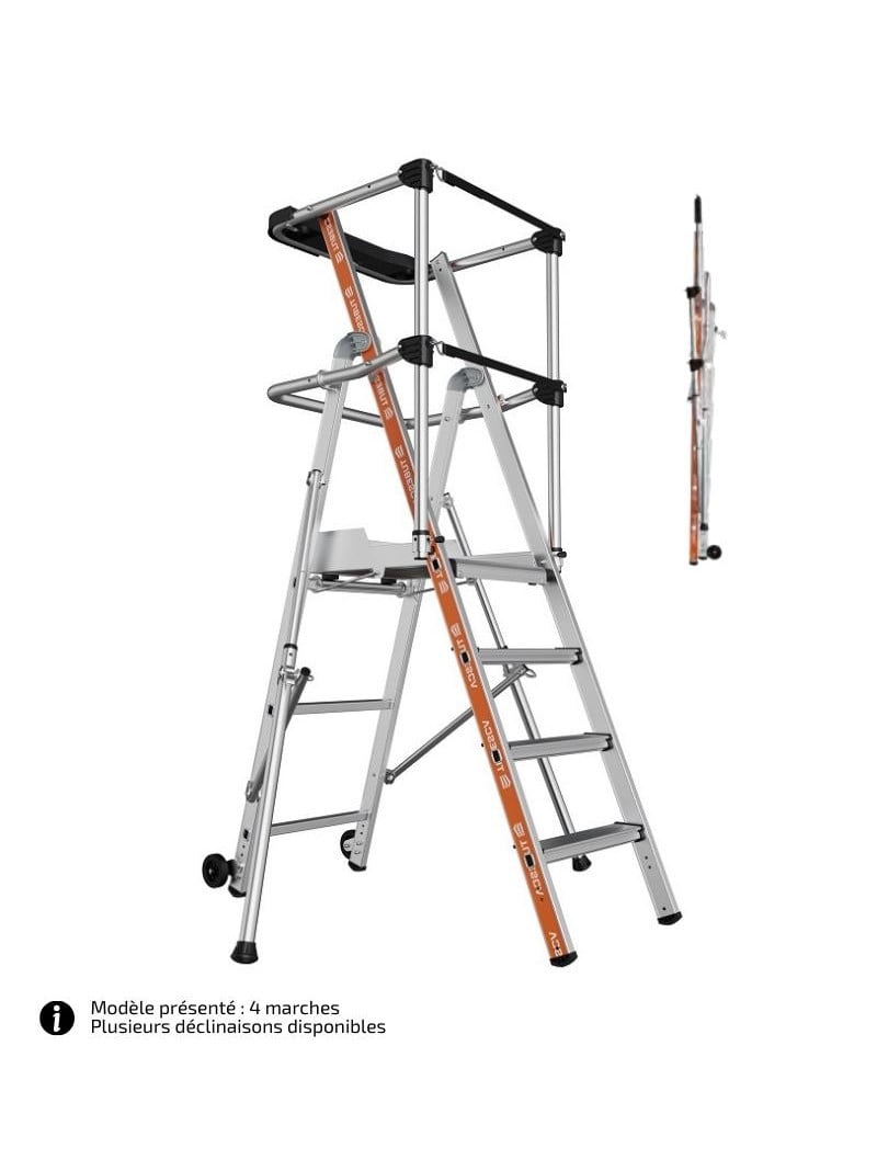 TUBESCA-Comabi - PIRL Raptor garde-corps sangles – 2 à 7 marches – Hauteur 0,7 à 1,63 m - 3