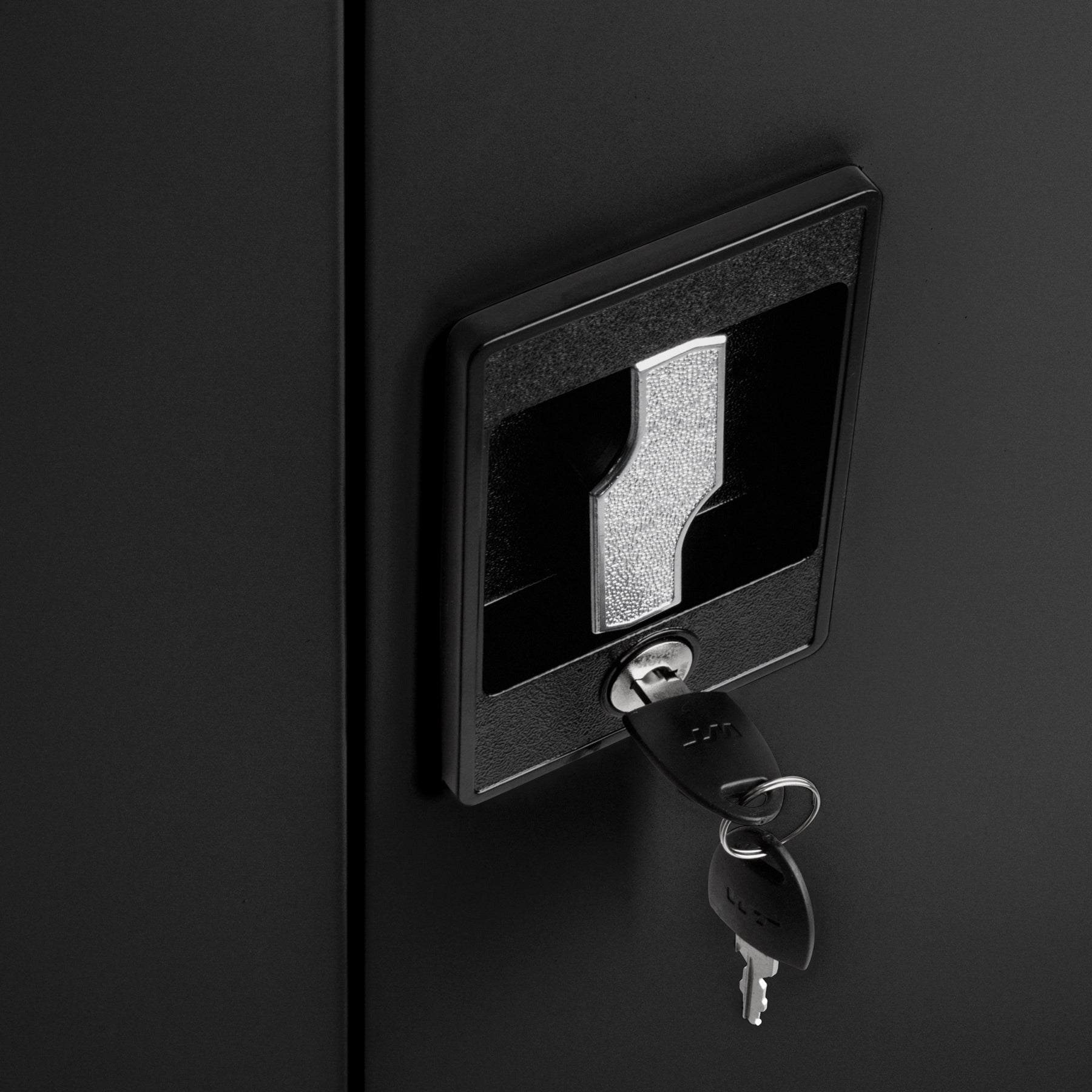 Armoire en métal verrouillable, étagères réglables, noir 180 x 90 x 40 cm TECTAKE - 8