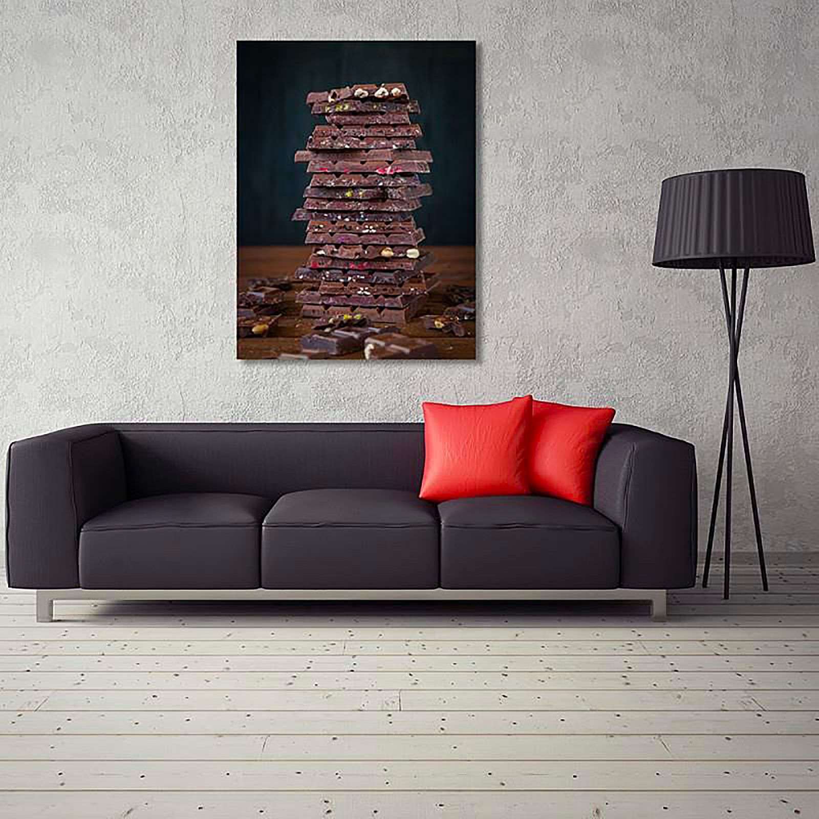 Tableau bois pile de chocolat - 60 x 80 cm - 3