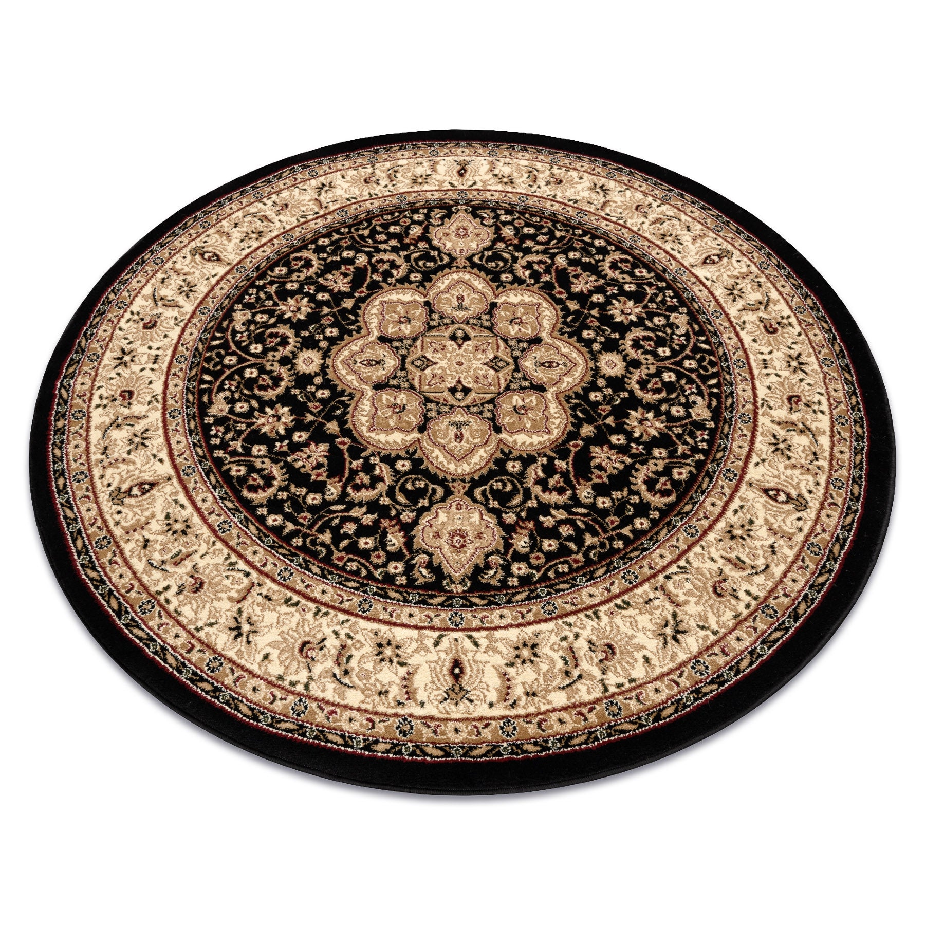 Dywan ROYAL ADR koło wzór 521 czarny koło 150 cm