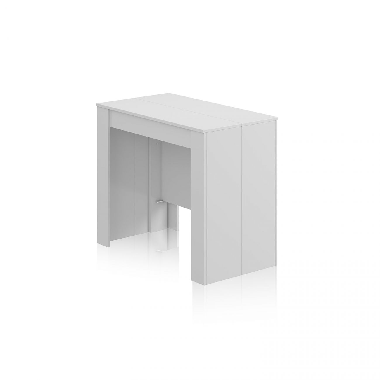 Table à manger LENA extensible L51/237cm - Blanc - 7
