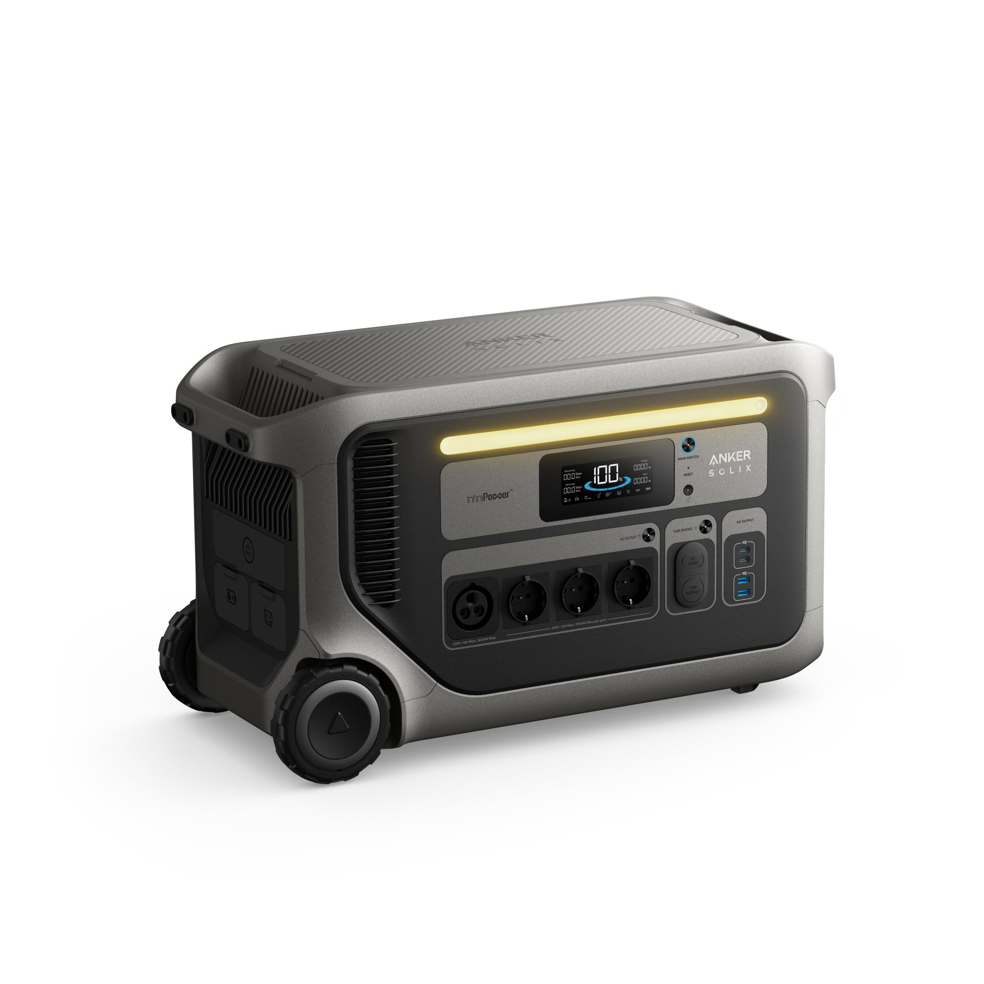 Anker SOLIX F3000 przenośna stacja zasilania – Akumulator 3072 Wh, generator solarny 4x3600W - 2