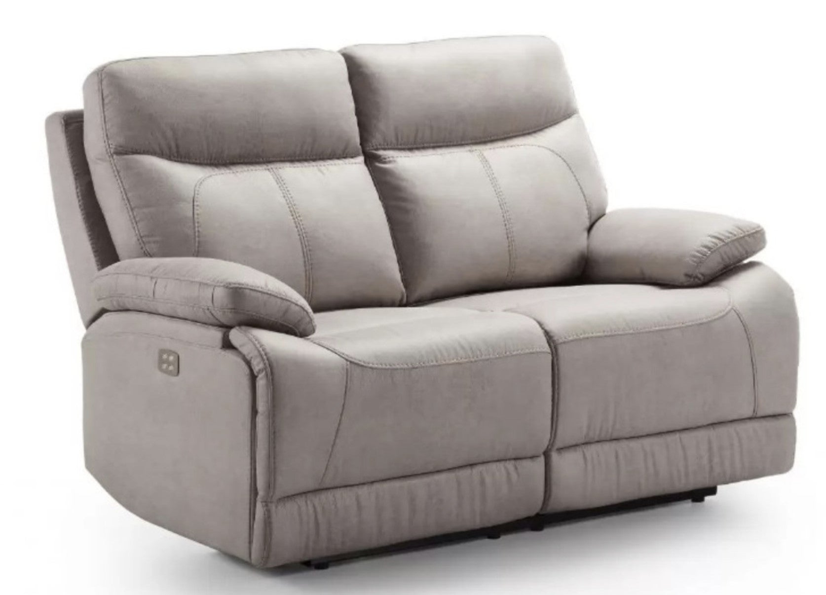 Canapé en microfibre Ducka-Marron-Système Electrique-1 place fauteuil - 2
