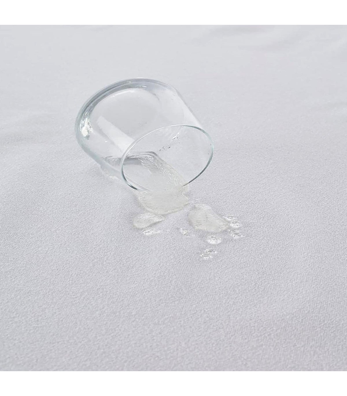Protector Colchón Algodón Rizo PU Impermeable Laminado 1 ud. 150 x 190/200 Blanco - 3