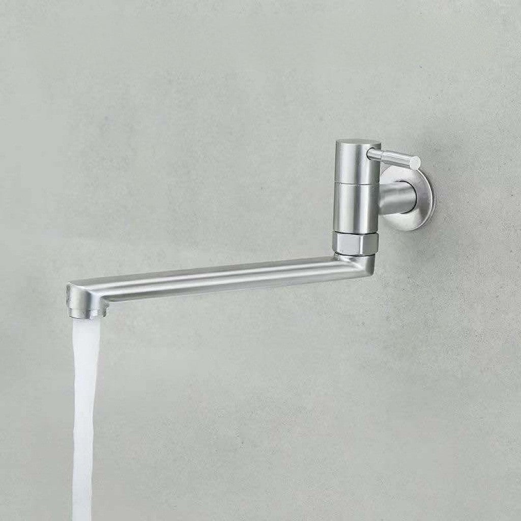 Obrotowa bateria kuchenna ze stali nierdzewnej, wbudowana bateria kuchenna ze stali nierdzewnej 304, bateria zimnej wody