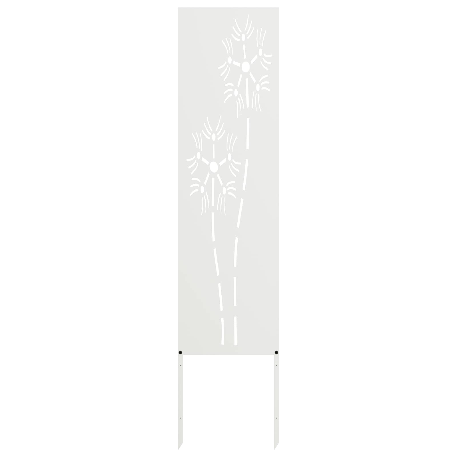 Écran de confidentialité de jardin Fretwork Blanc 32 x 140 cm vidaXL - 2