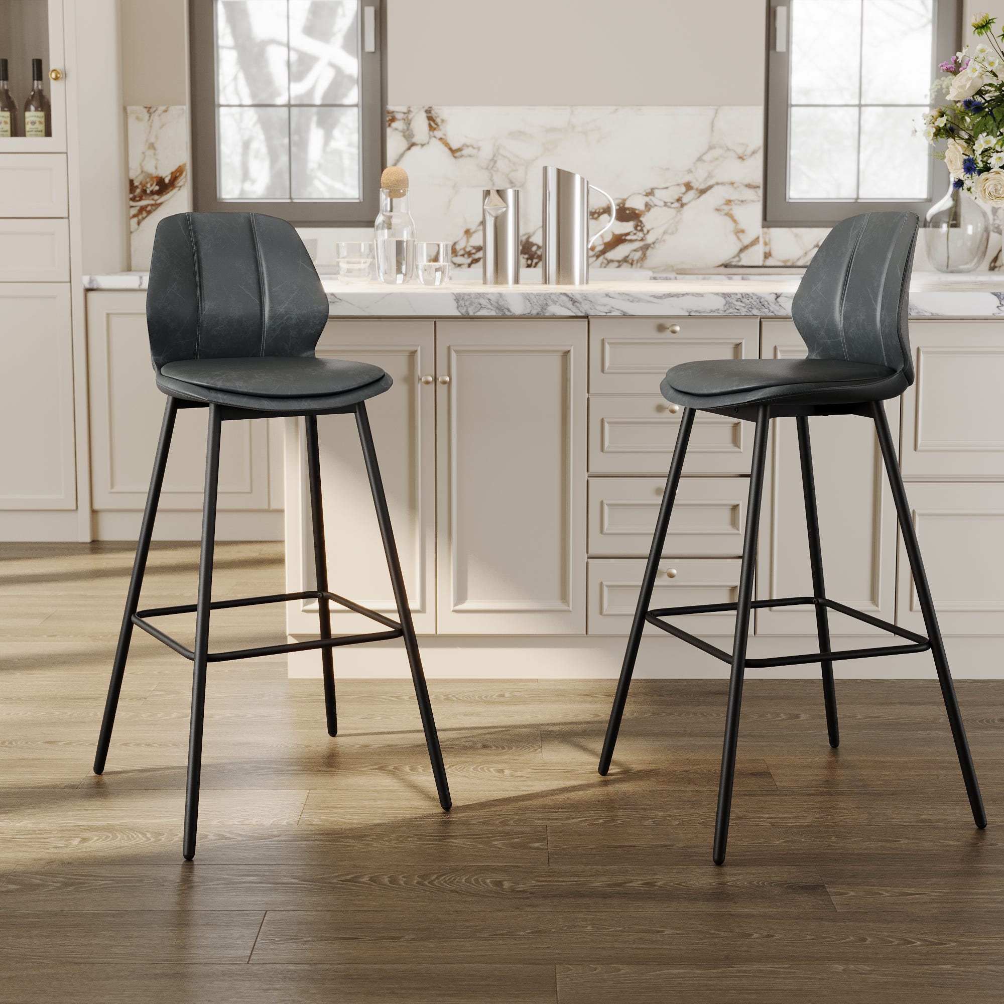 Bancone Sgabelli Altezza Seduta 70 Cm SIRHONA Sgabello Da Bar Set