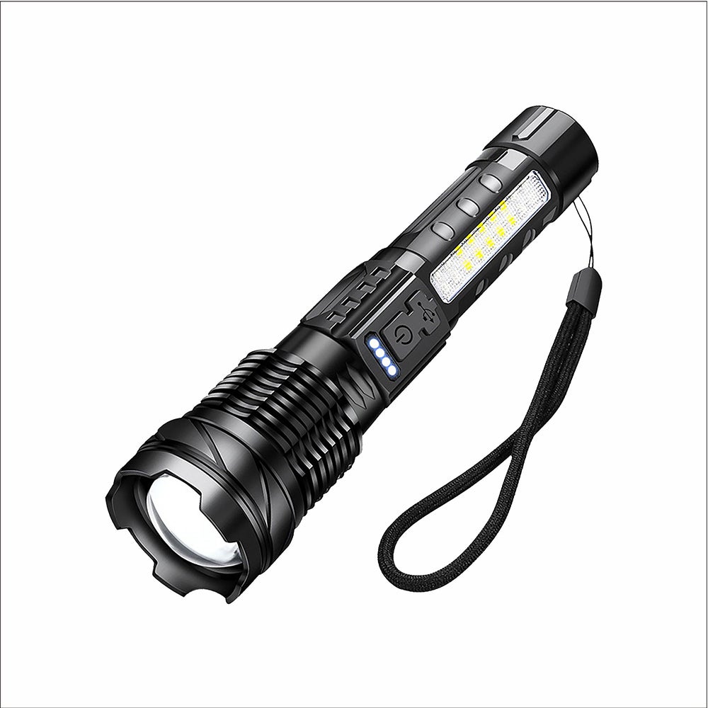 Lampe Torche LED Rechargeable – Poche, Aluminium – Sport, Pêche, Chasse, Camping