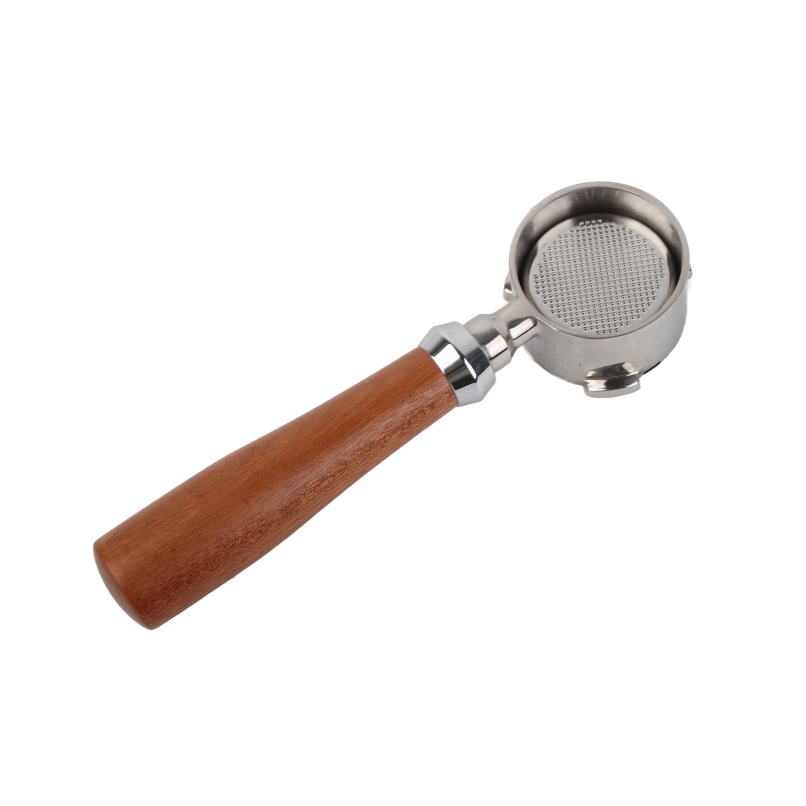 Porte-Filtre Sans Fond 51mm Porcelaine Café Argenté - Compatible DeLonghi La Specialista