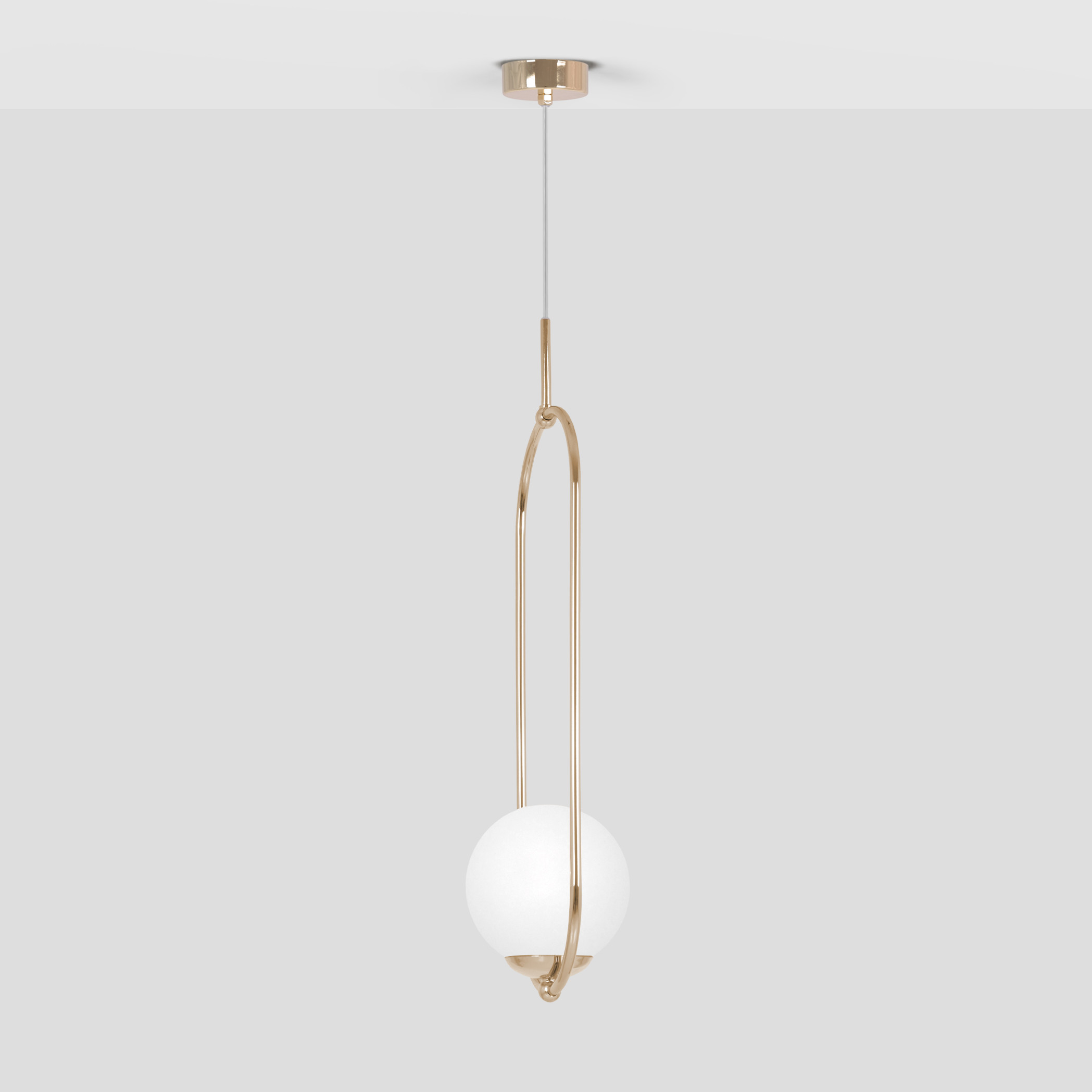 Lampa wisząca RITUS złoto-biała 1xE14x15W metal wym:100x18,5x14cm IP20 Kaja