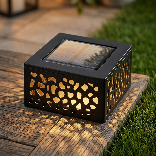 Lampa stołowa tarasowa solarna LED 0.5W Medulin czarny 7032 Rabalux