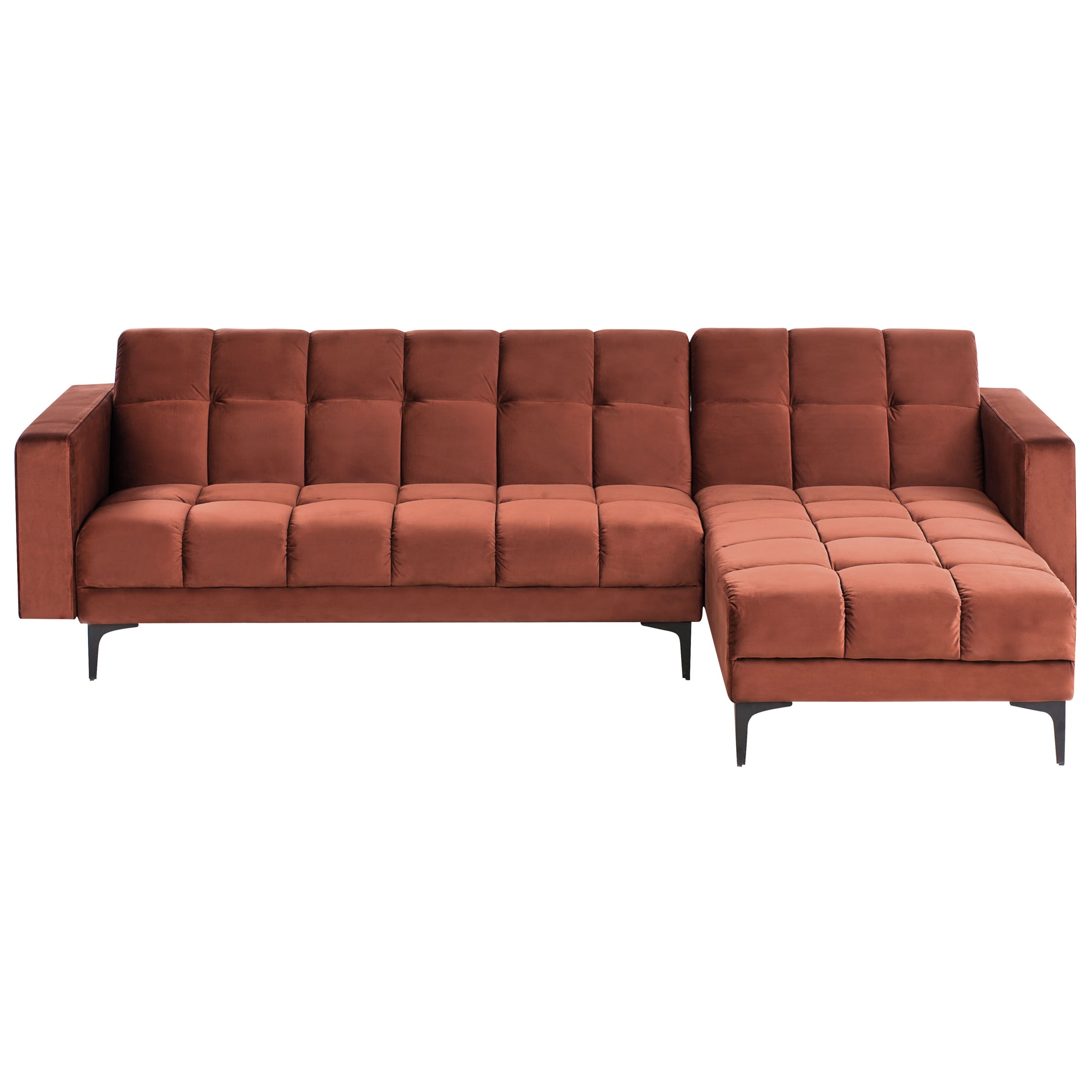 Canapé D'Angle à Droite En Tissu Capitonné Dossier Inclinable 3 Positions Clic Clac Vert Alnes 85479139 Canapé D'Angle à Droite En Tissu Capitonné Dossier Inclinable 3 Positions Clic Clac Vert Alnes 85479139