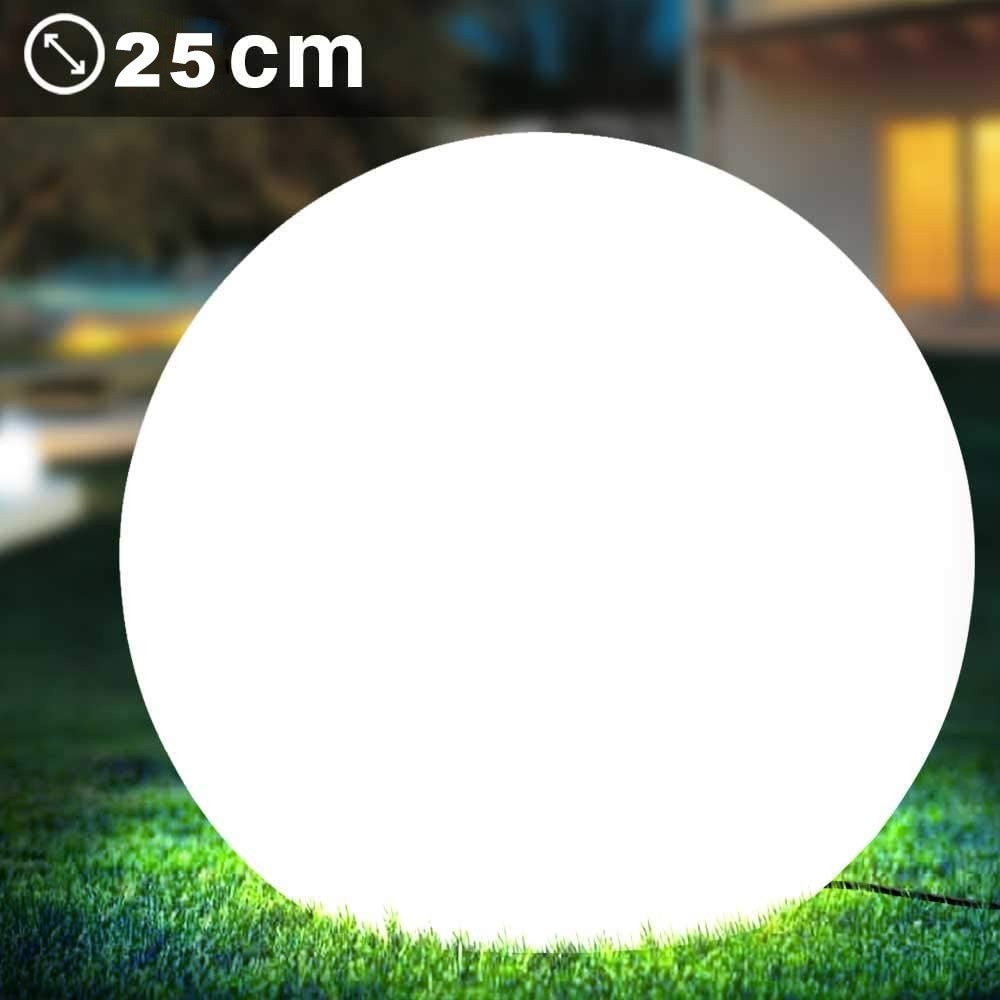 SOLAR NOVA : Sphère LED RGB à recharge solaire 25 cm - 7