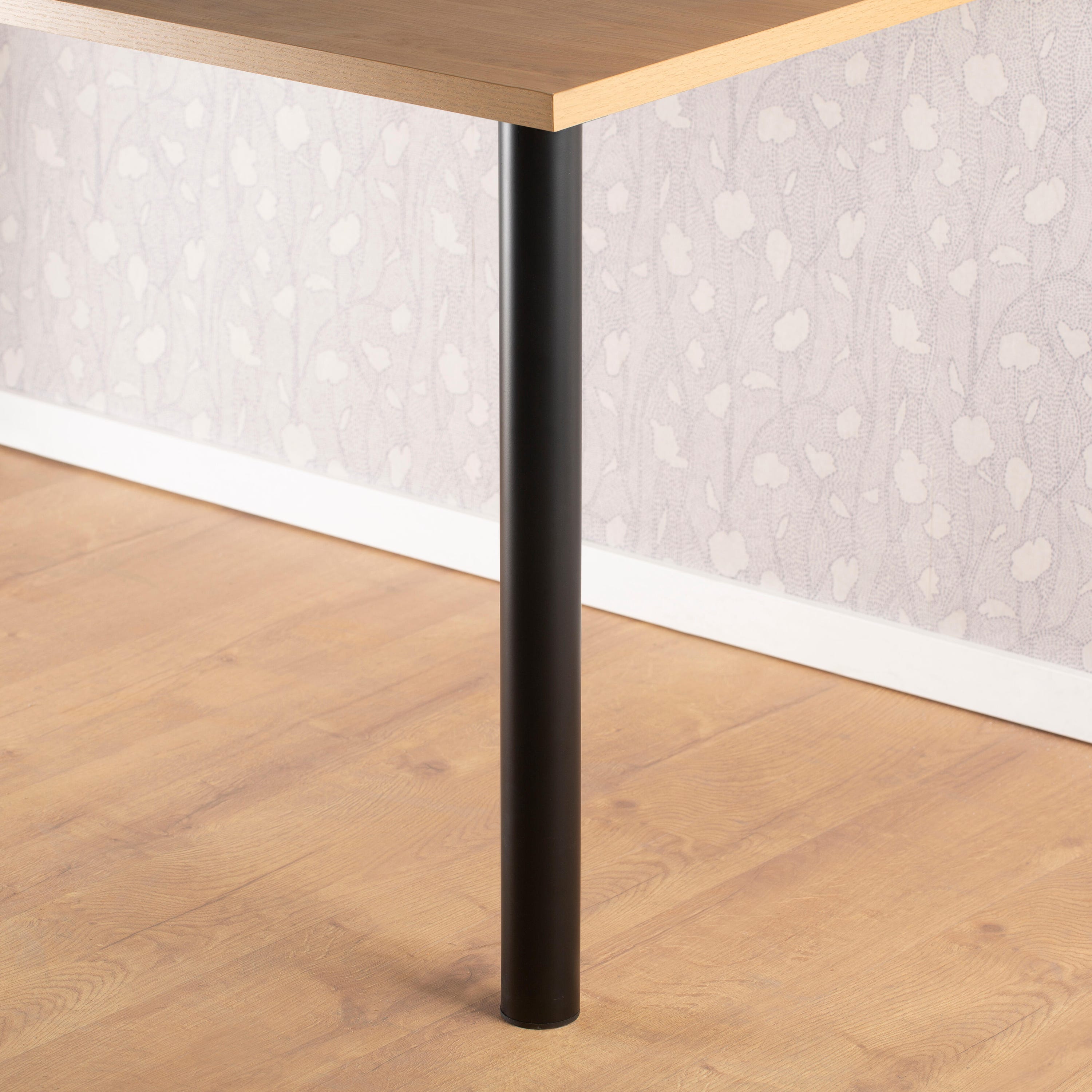 Pied de table ou de plan de travail en acier réglable en hauteur couleur noir hauteur 71-110 cm - 7