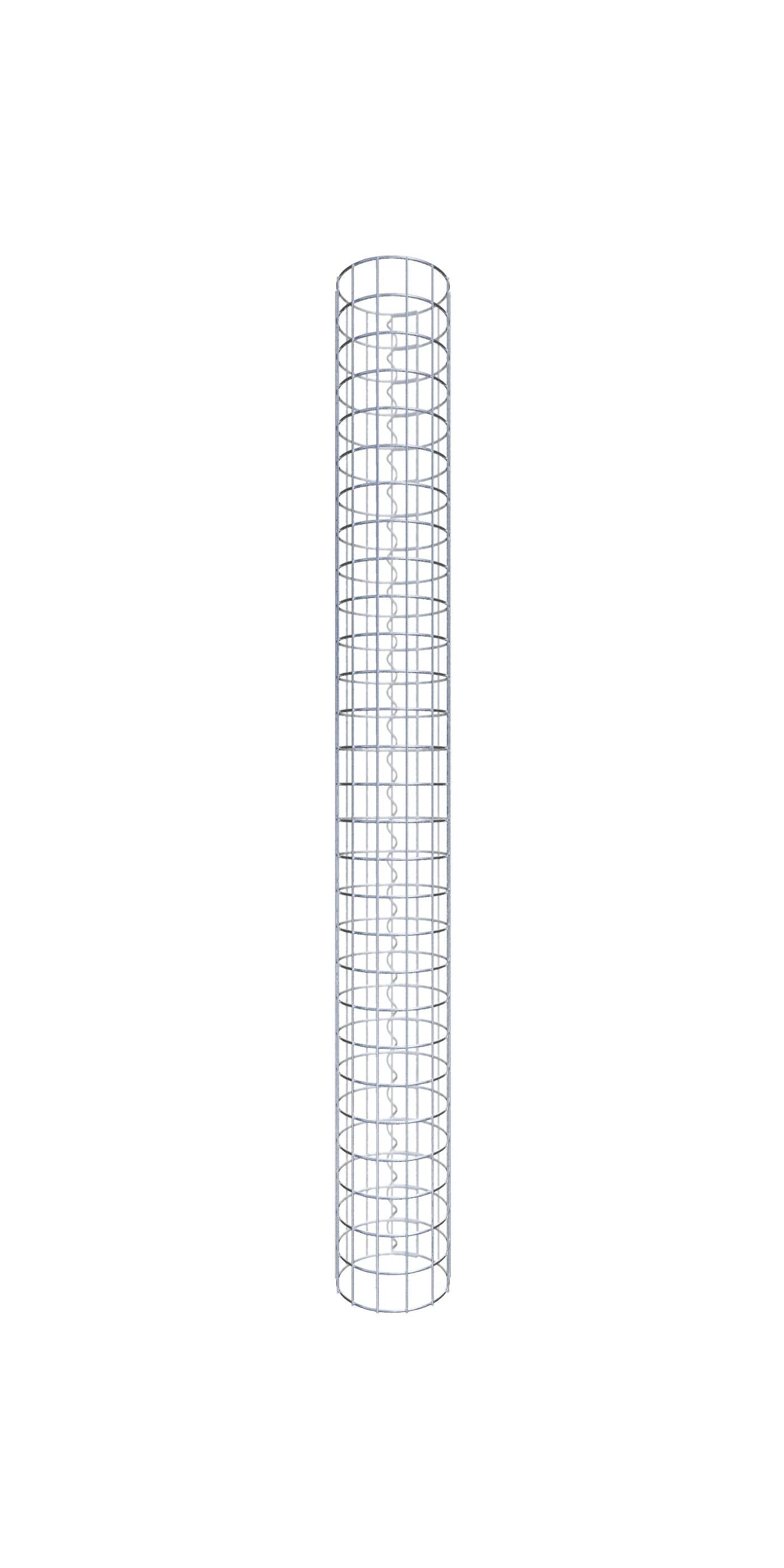 Kolumna gabionowa średnica 22 cm MW 5 x 5 cm okrągła - wysokość: 140 cm