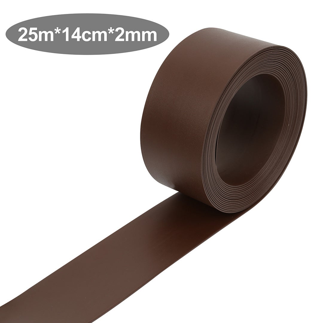 Obramowanie ogrodowe z PE Elastyczna DIY Obramowanie trawnika 2 mm Obramowanie kostki brukowej Brązowa 2500 x 14 x 0.2 cm
