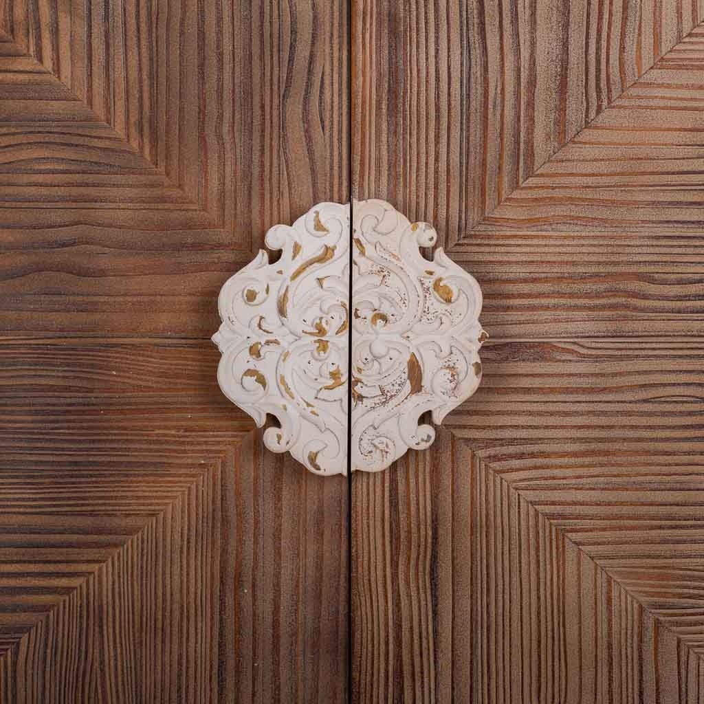 Armoire en bois marron 86x41x180h - 6