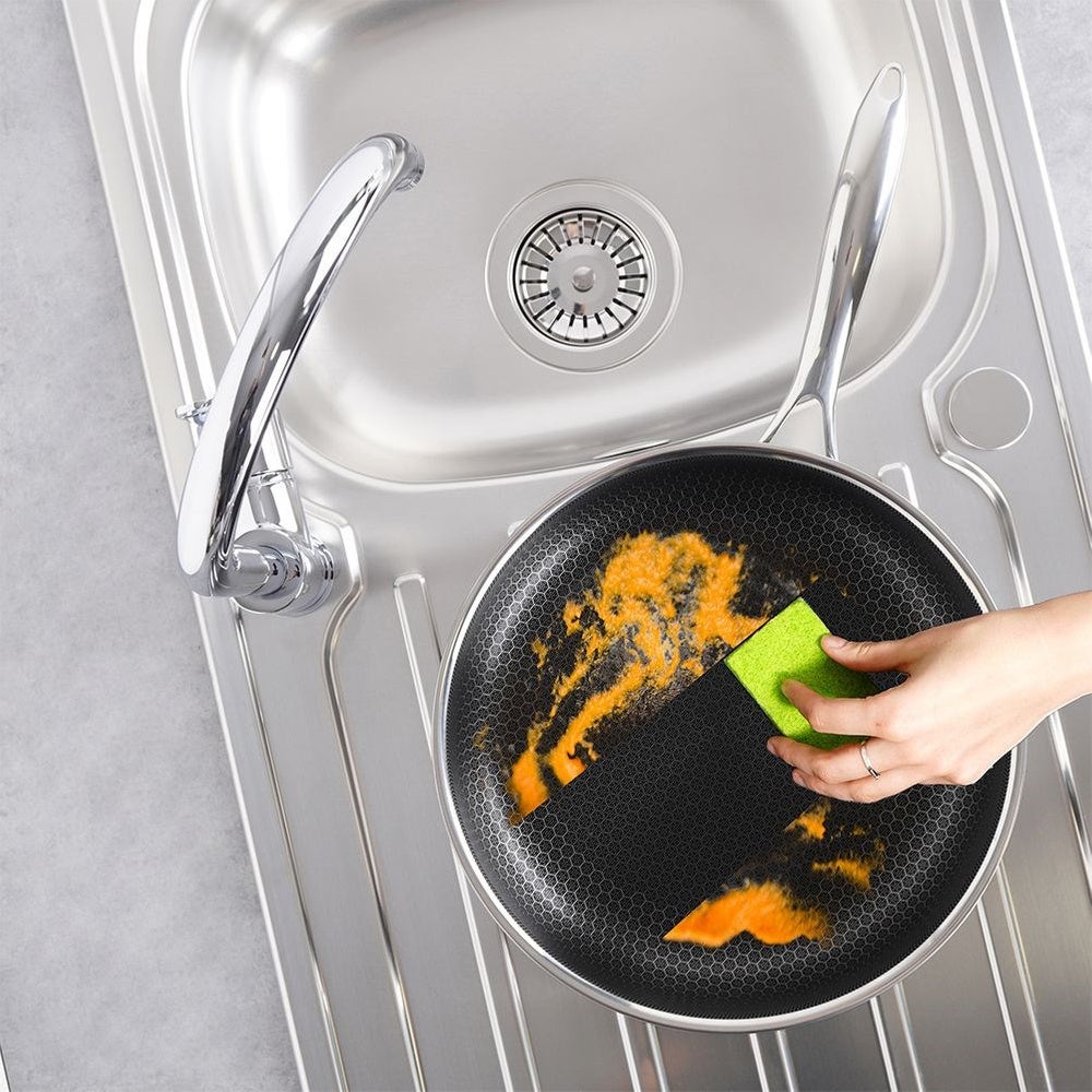 Patelnia stalowa głęboka COOKCELL 28 cm - 5