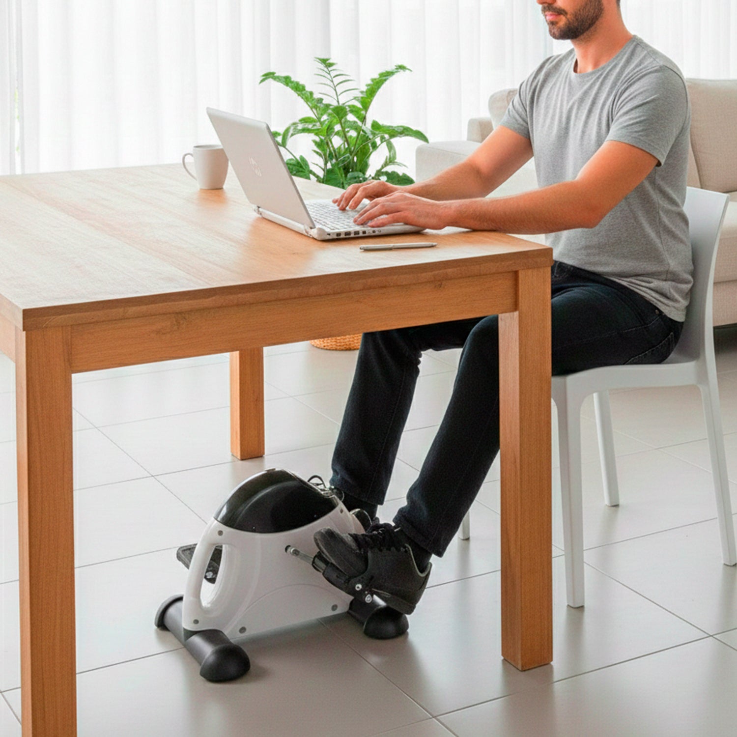 Pedal Exercitador Estacionário Bonplus BP para Idosos, Treinamento de Braços e Pernas, Melhora da Circulação - 2