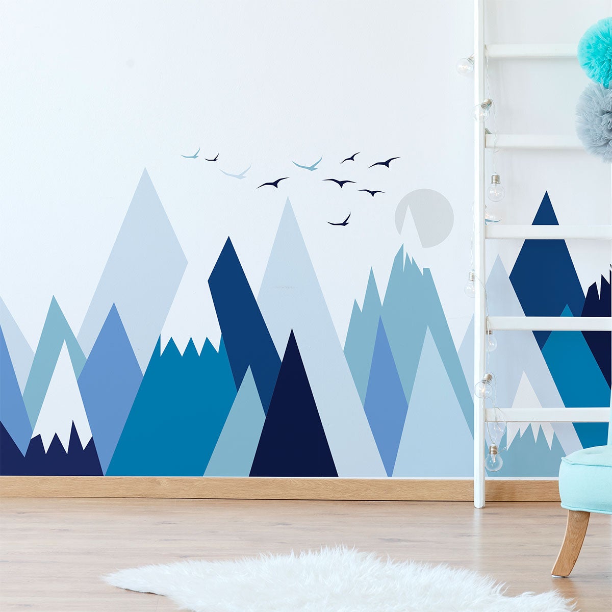 Adesivo bambino di montagna scandinavo suka - Sticker adesivo - adesivi murali - 50x75cm - 3