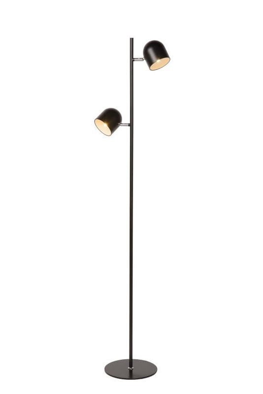 Lampa podłogowa stojąca Skanska czarna LED 5W 3000K 450lm wym: 141 x 9,3 x 32 cm metal Lucide