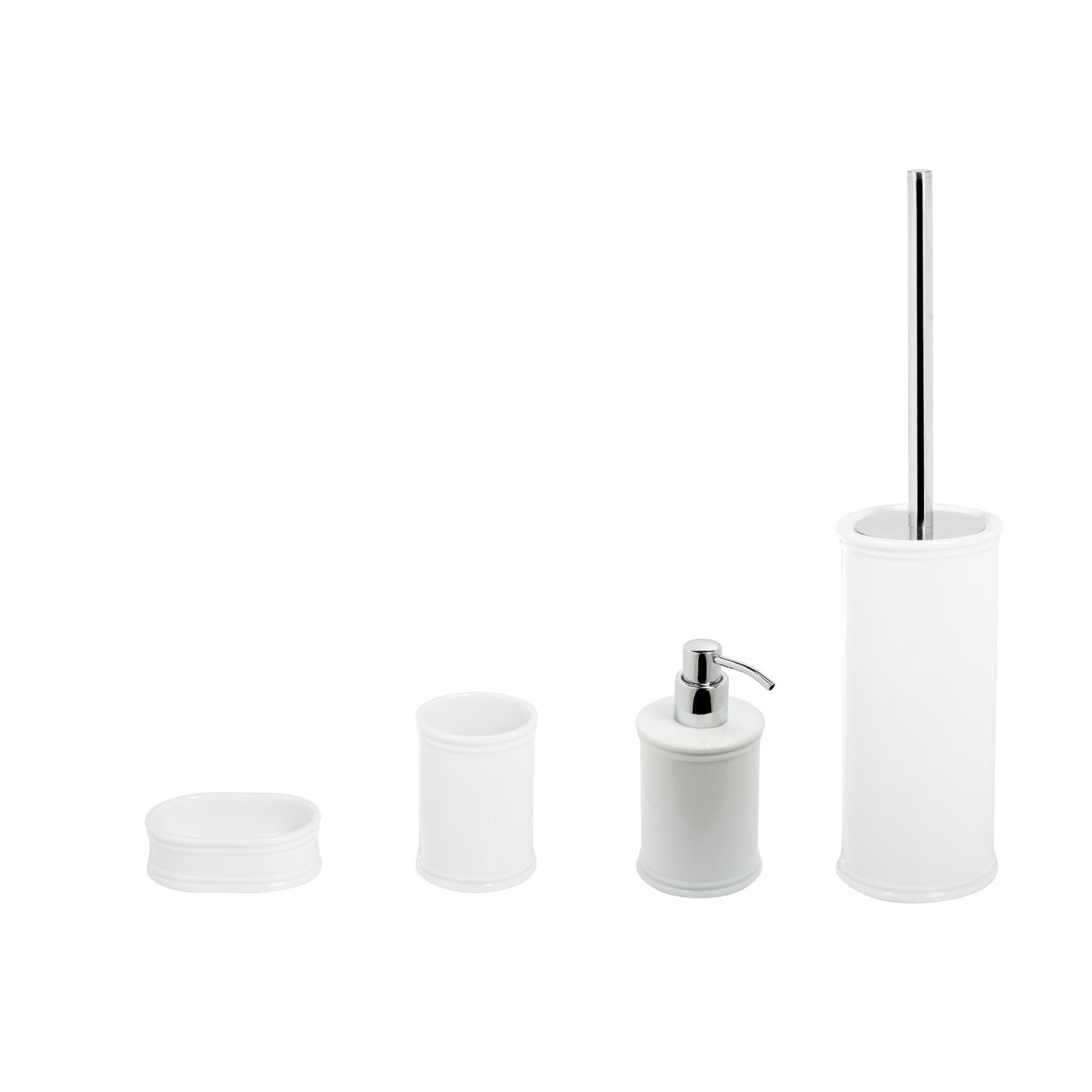Porte-brosse à dents à poser Blanc en Porcelaine Mod. Impero - 2
