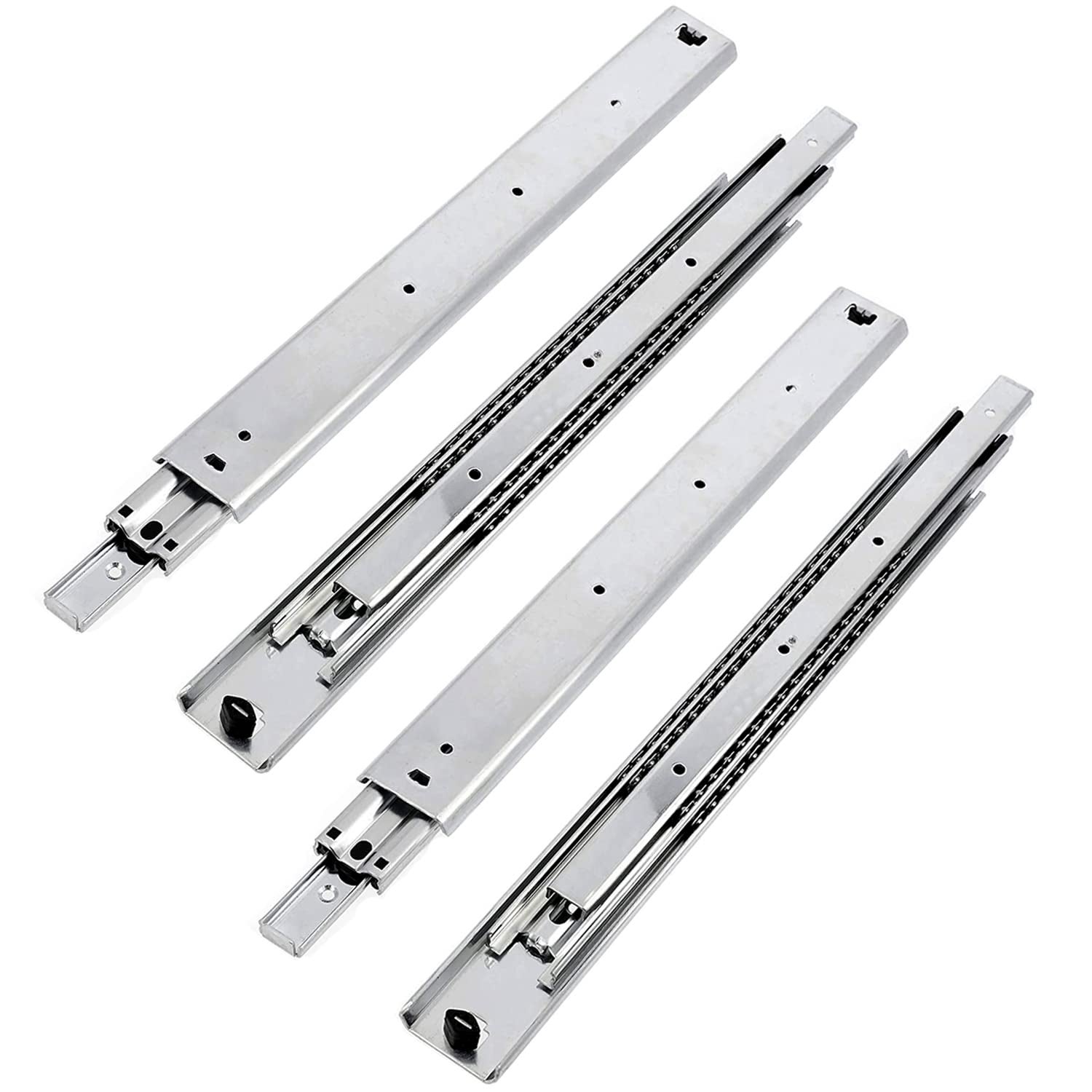 Guide Per Cassetti GTV H45 - 45.3x350 Mm, Acciaio Zincato, Chiusura Soft-Close, Portata 30 Kg