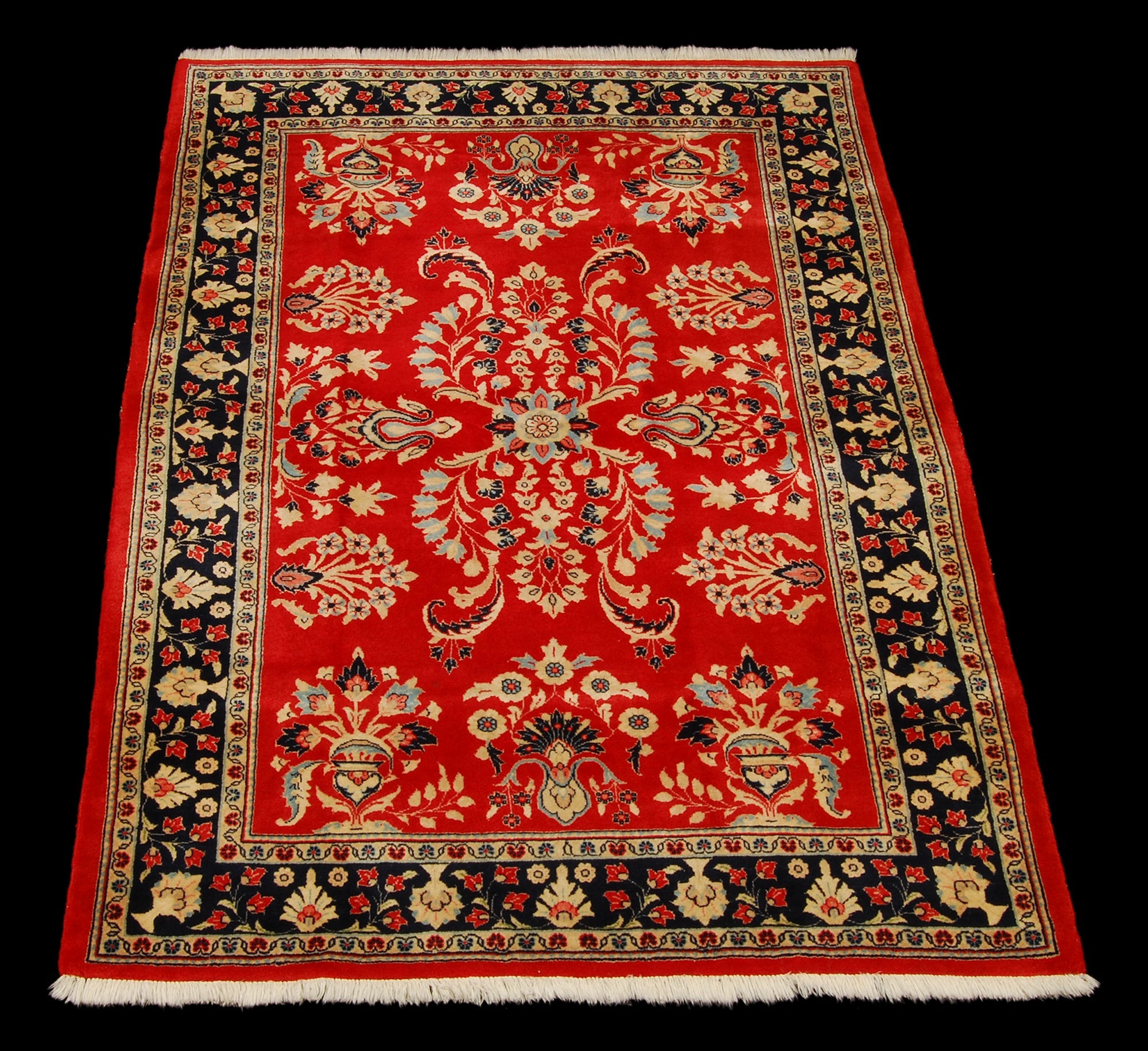 Oryginalny ręcznie robiony orientalny dywan, wymiary: 211x142 cm z certyfikatem autentyczności