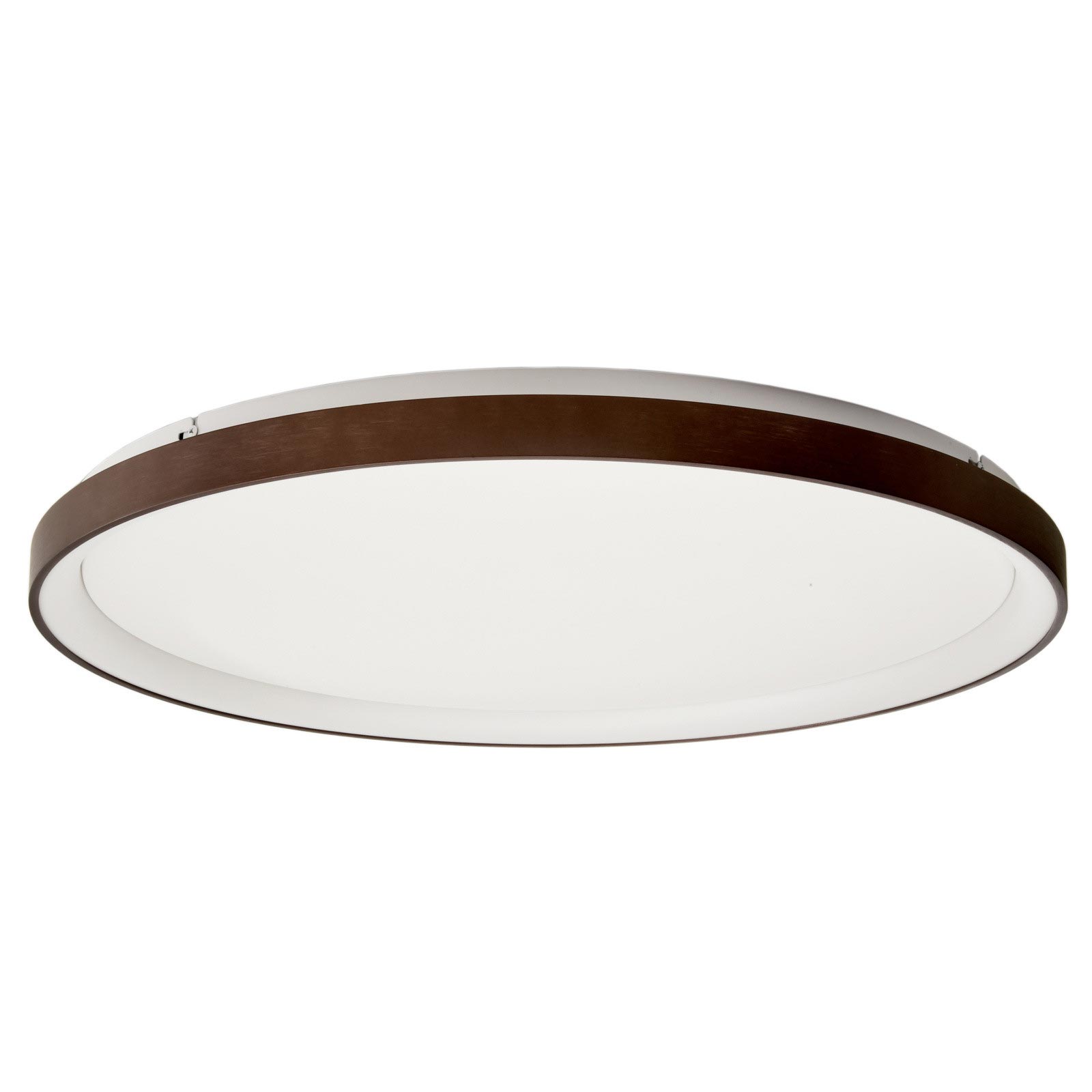 Merope 800 modern round led cct luz de techo 60w 3000k 4000k dimmable luz de techo lámpara de pared cocina sala de estar 230v 80cm color marrón