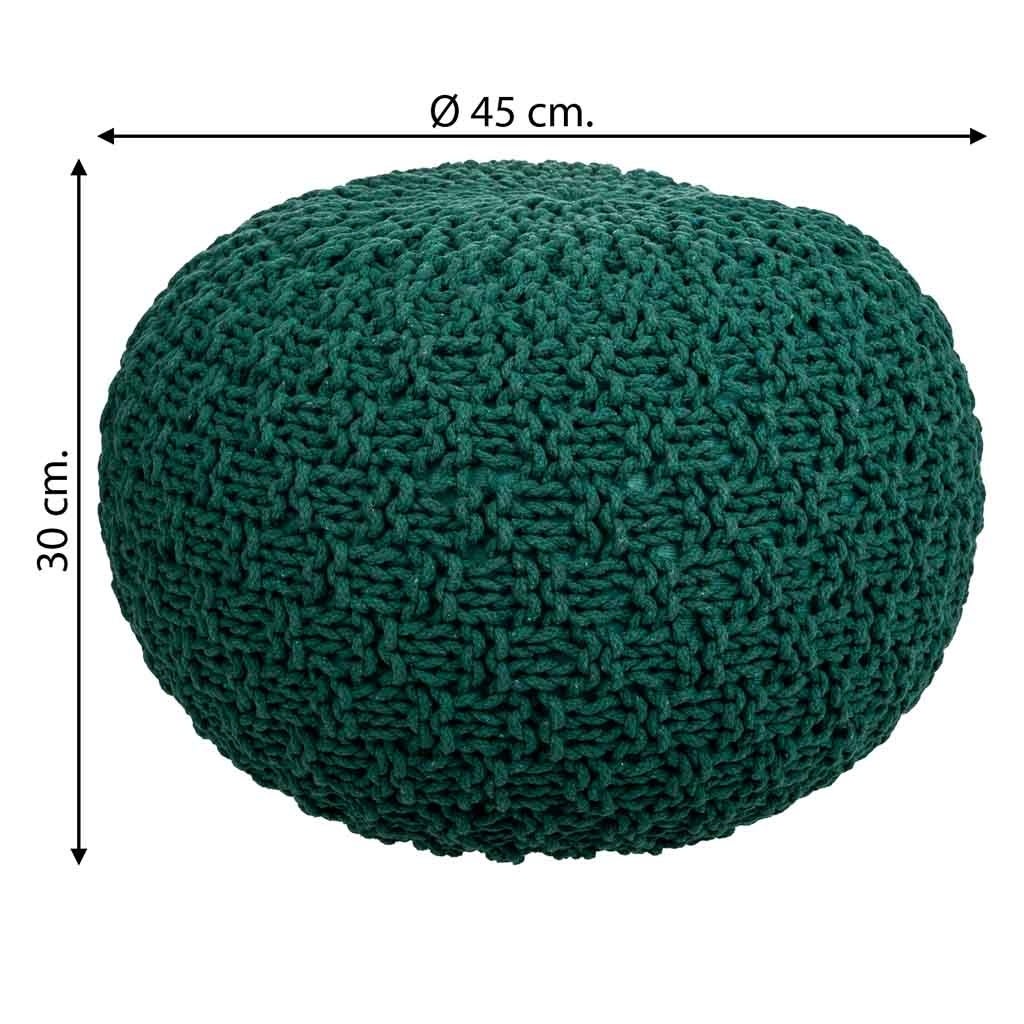 Puff de algodón trenzado 45x45x30 - 5