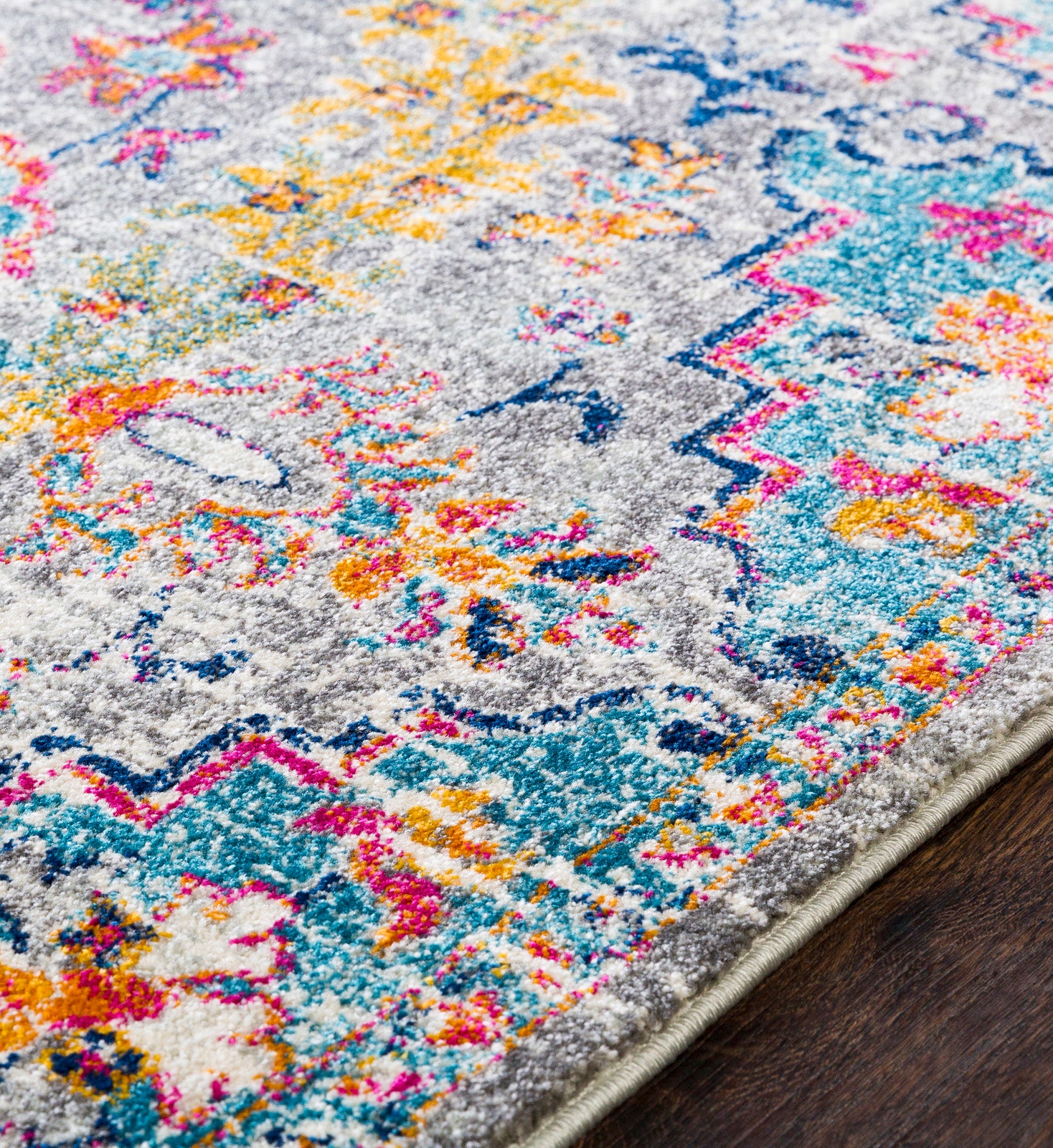 LIVABLISS Tappeto Vintage Orientale Multicolore/Grigio 80x150 - 3