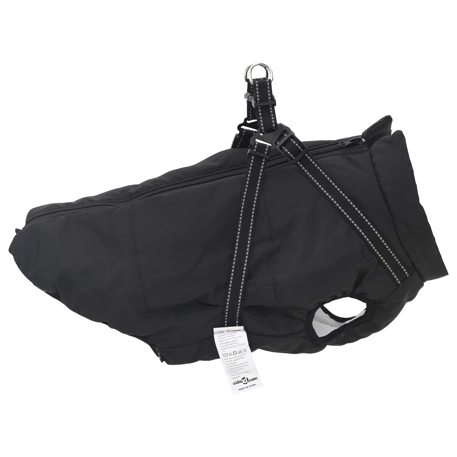 Abrigo para Perros Negro L48 Vellón y poliéster vidaXL - 4