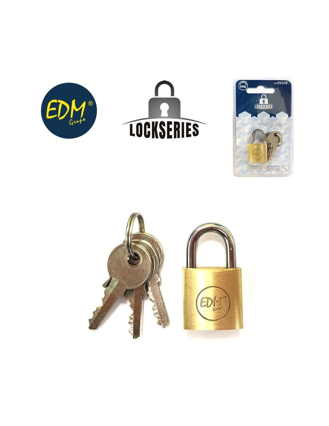 Cadenas laiton arc normale 20x12mm blister edm - 3